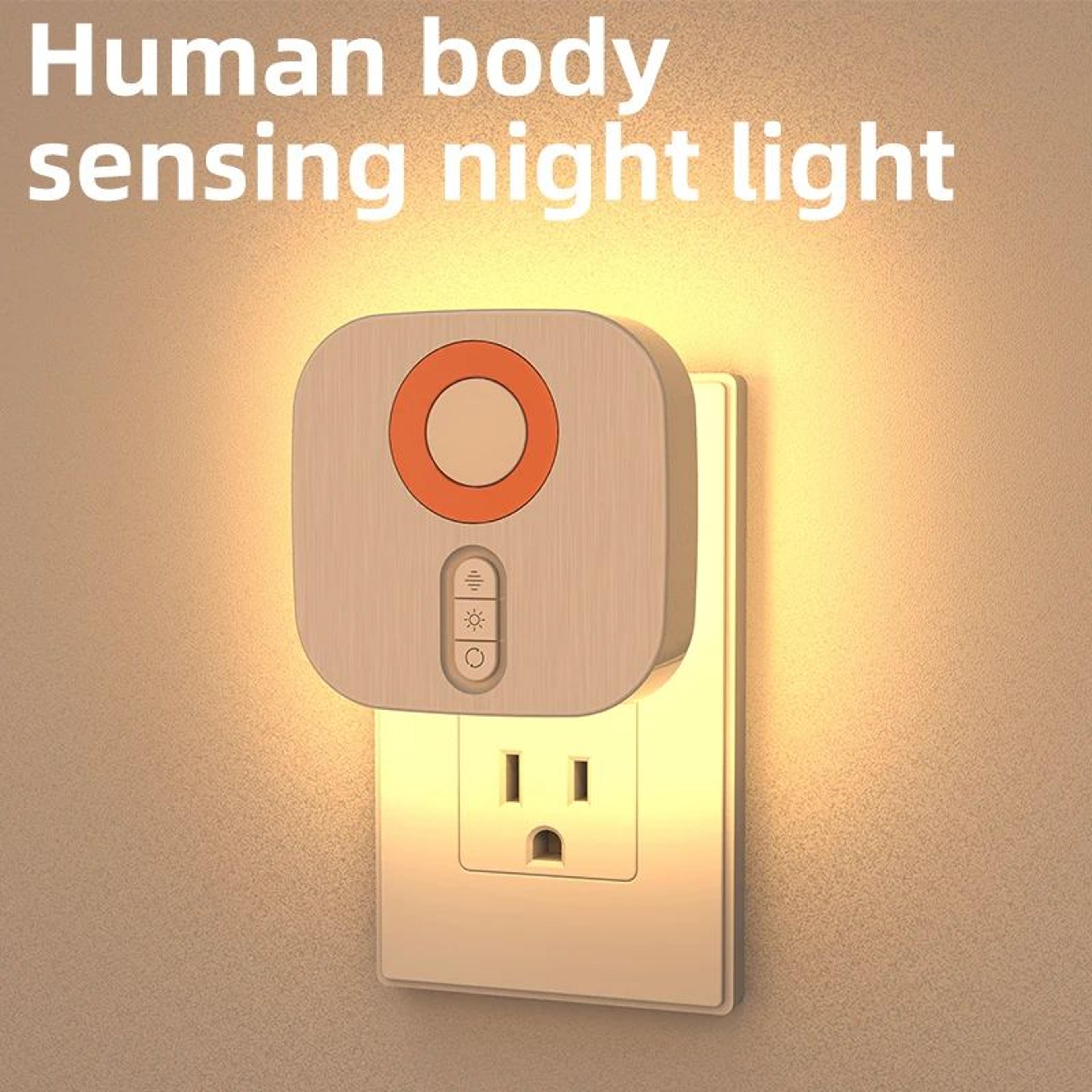 7 Color RGB Dimmable Motion Sensor Plug In Night Light 4