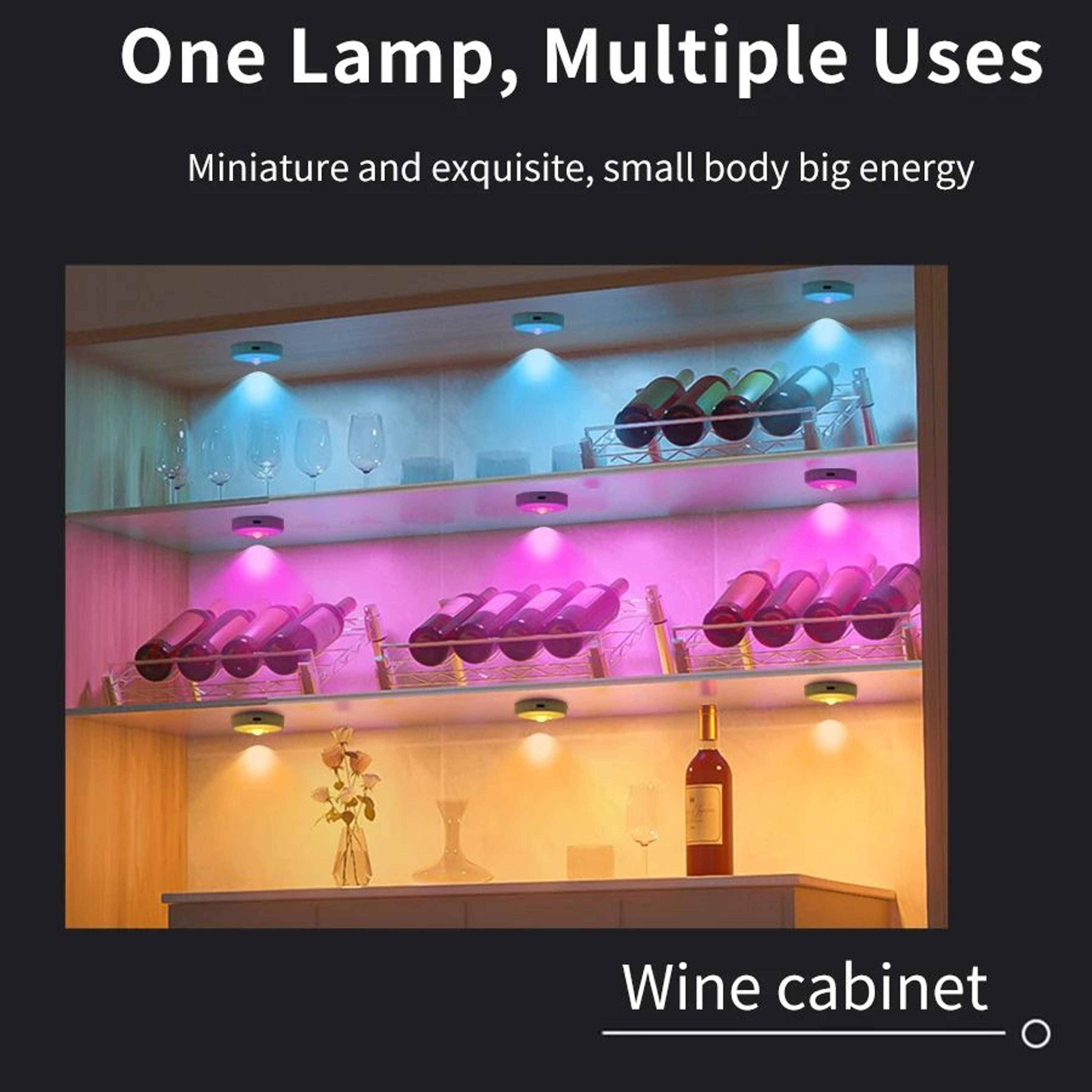 RGB Magnetic LED Cabinet Spotlight With Remote Dimming 5