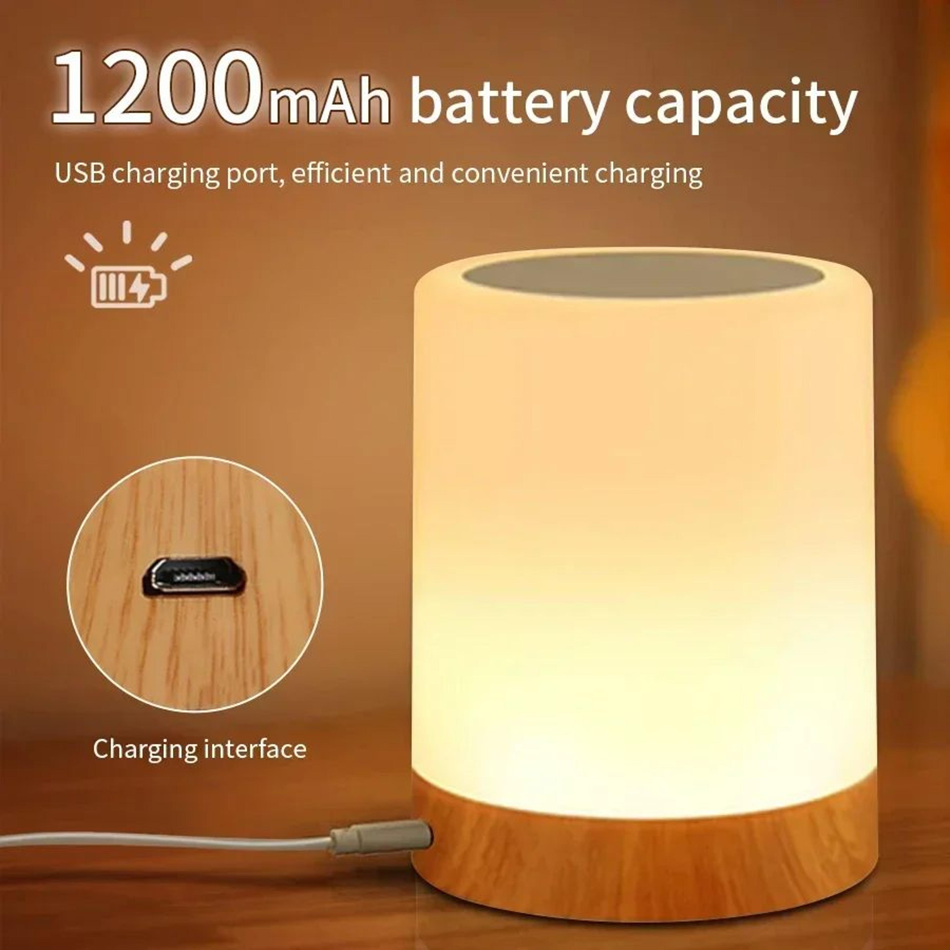 Rechargeable Touch Dimmable LED Bedside Table Lamp 4