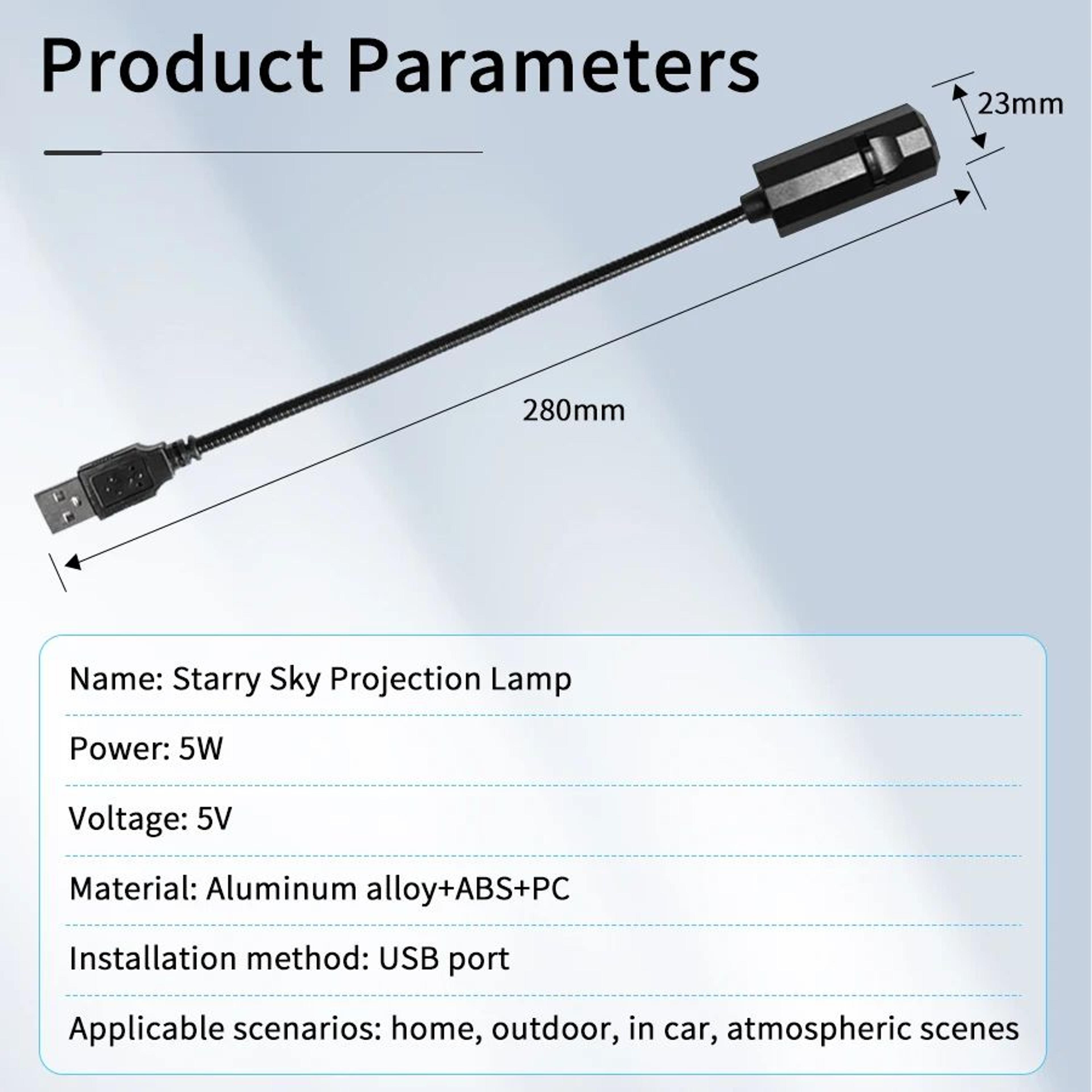 USB Christmas LED Projection Light With Interchangeable Patterns 5
