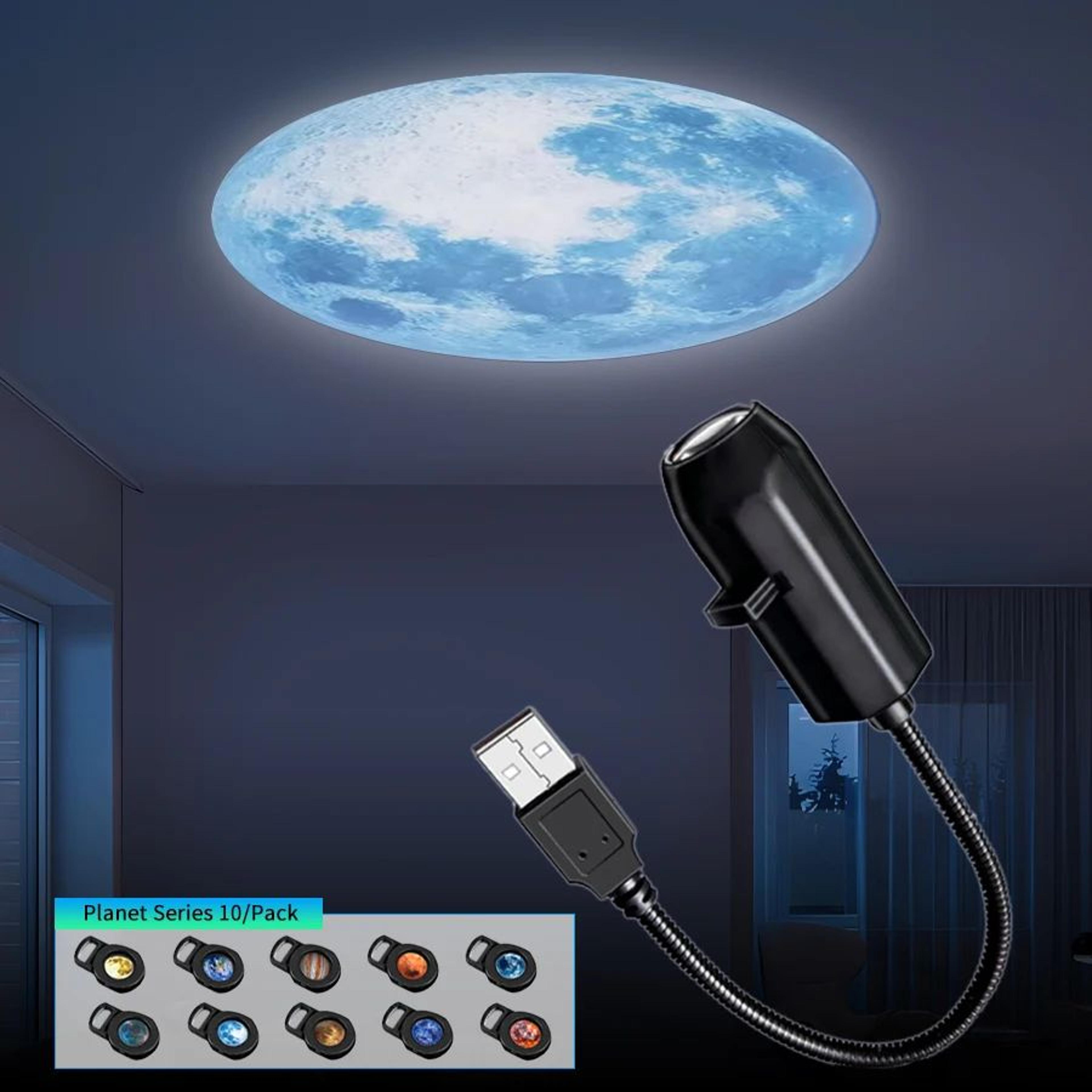 USB Galaxy Planet Projector Night Light With 360 Degree Adjustable Gooseneck 7