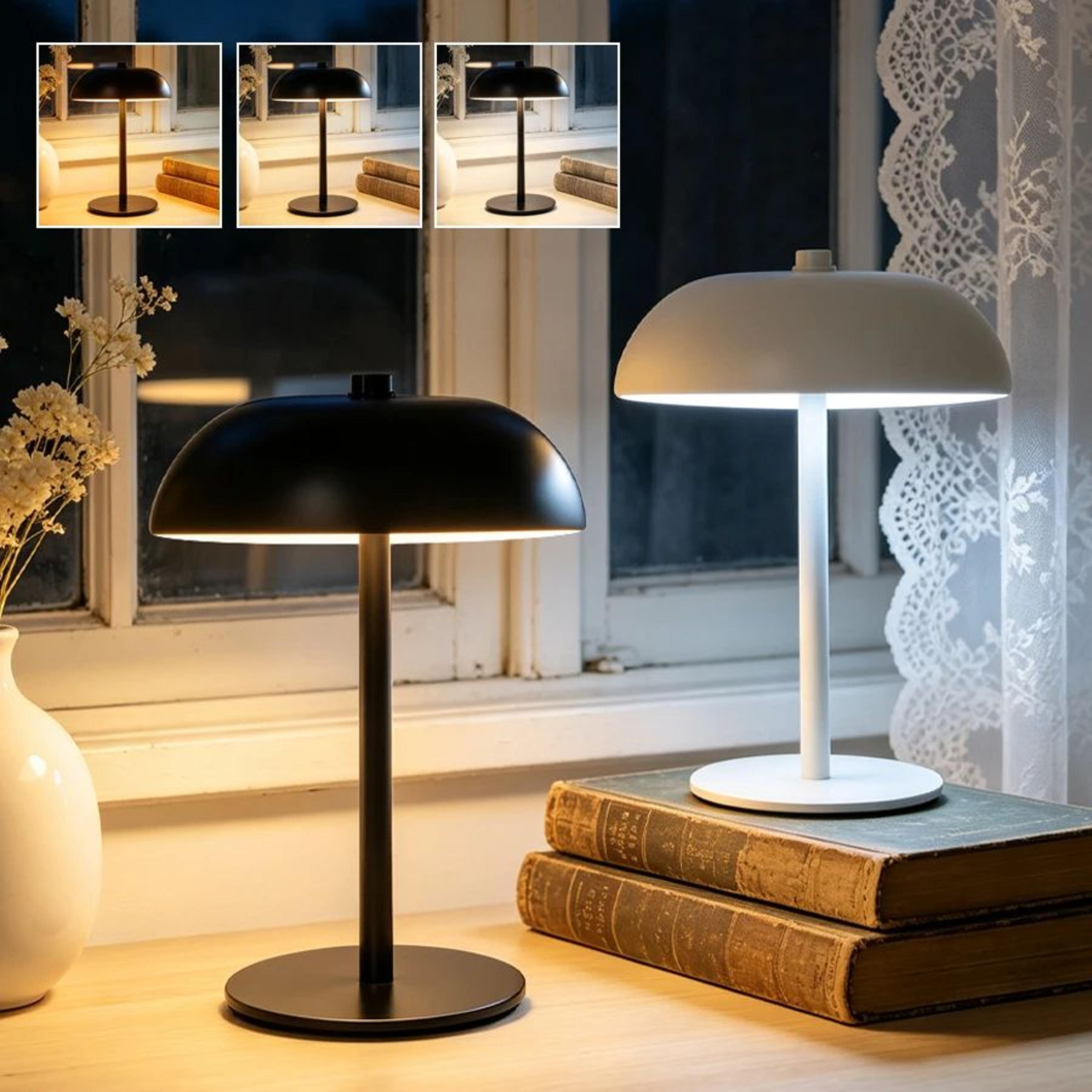 Rechargeable Mushroom LED Table Lamp With Touch Dimming 5