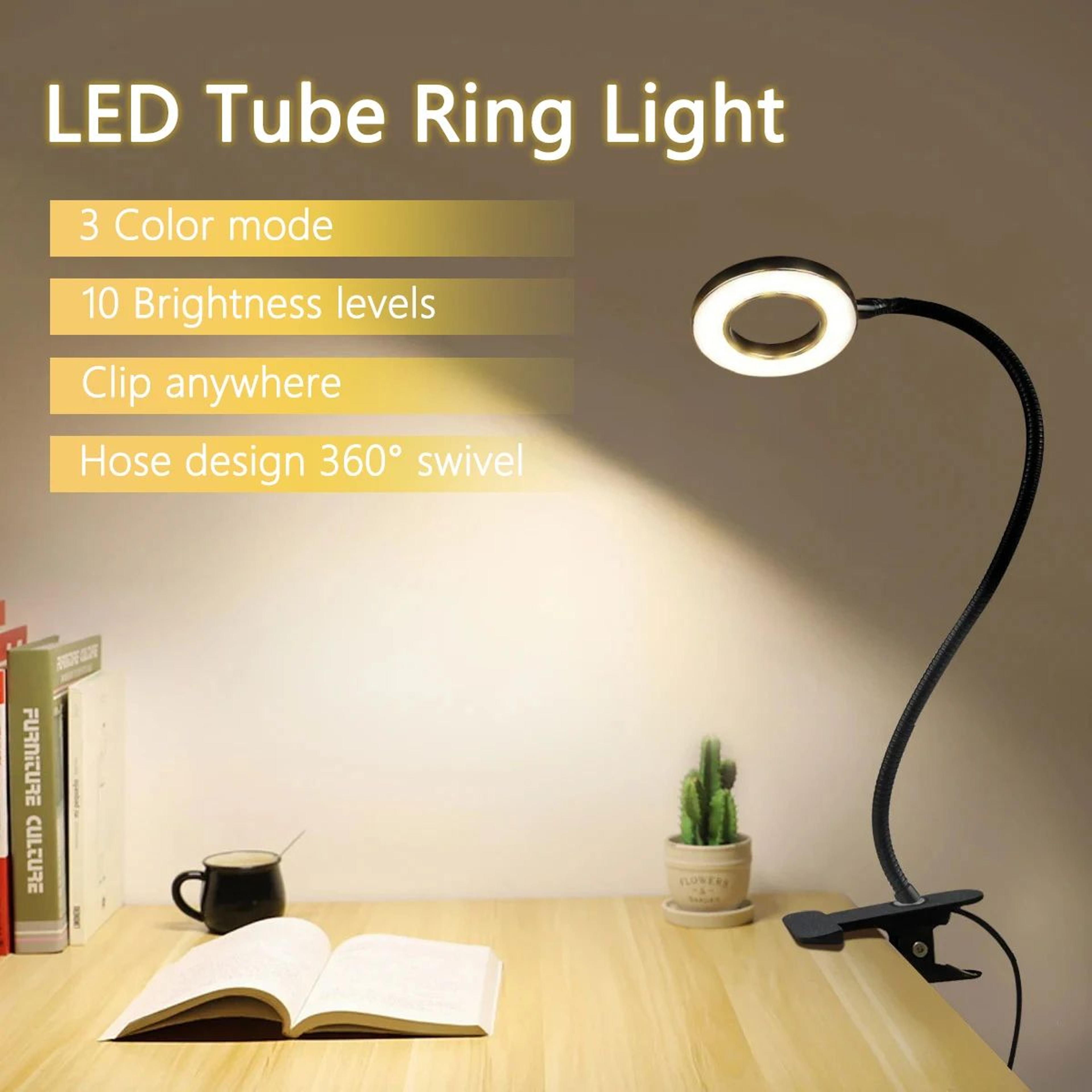48 led usb clip on desk lamp with flexible gooseneck