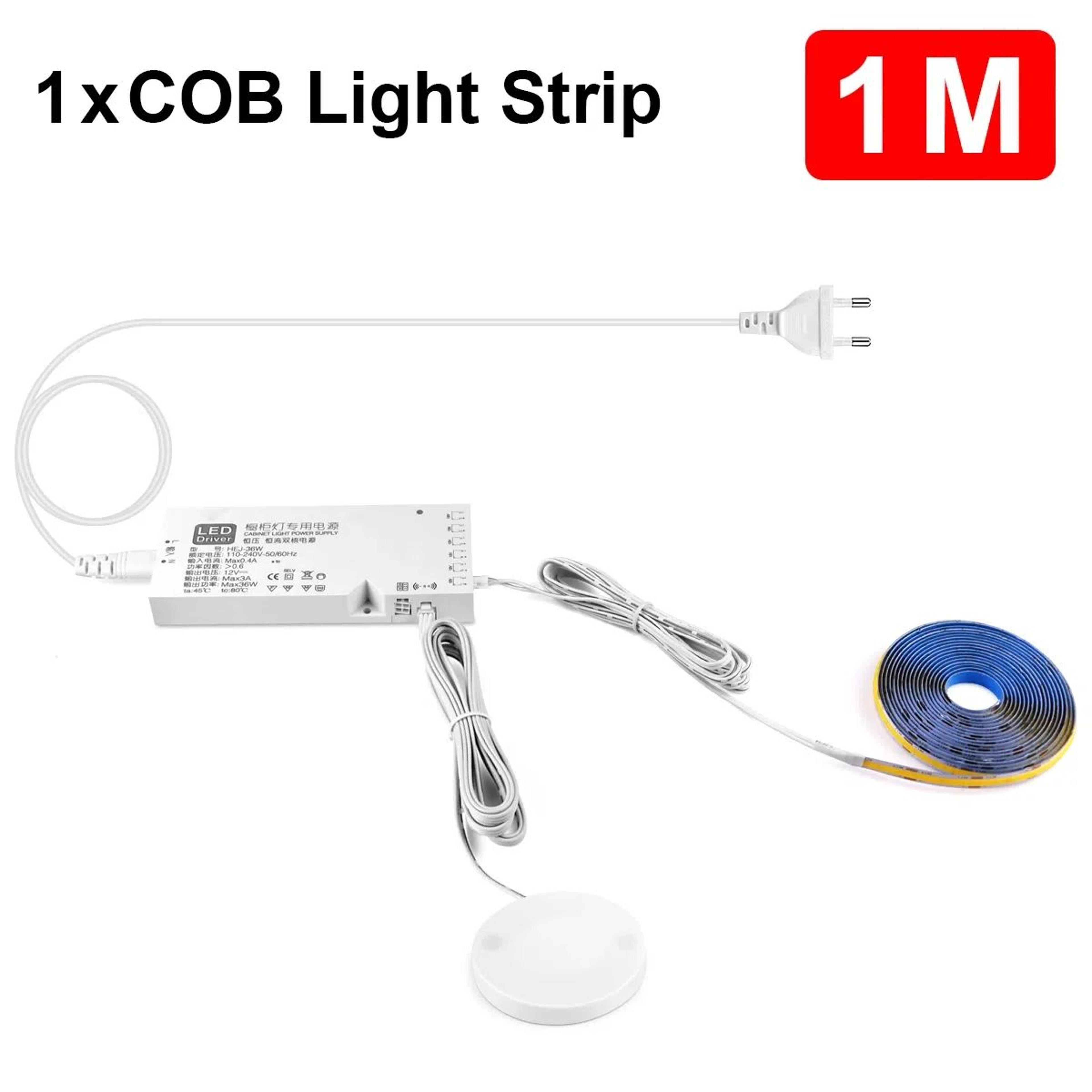 Touch Dimmable COB LED Under Cabinet Strip Light 6