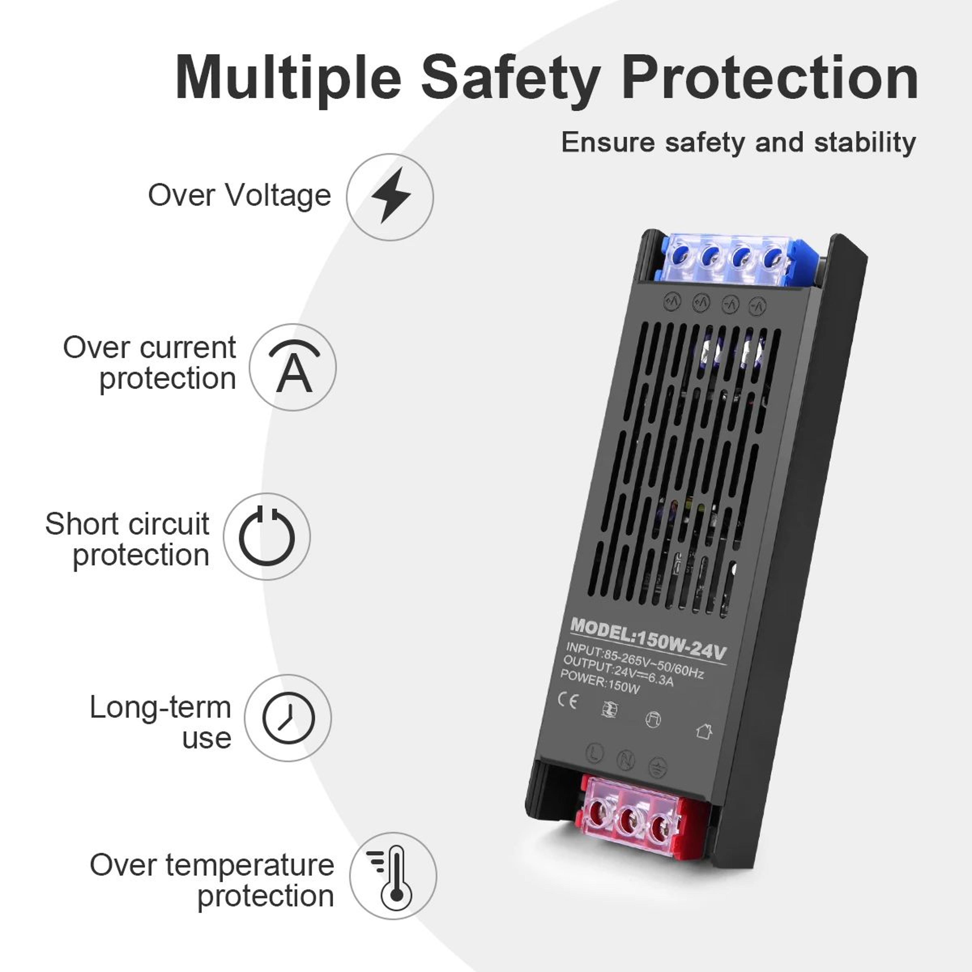 12V 24V LED Power Supply Transformer Adapter 3