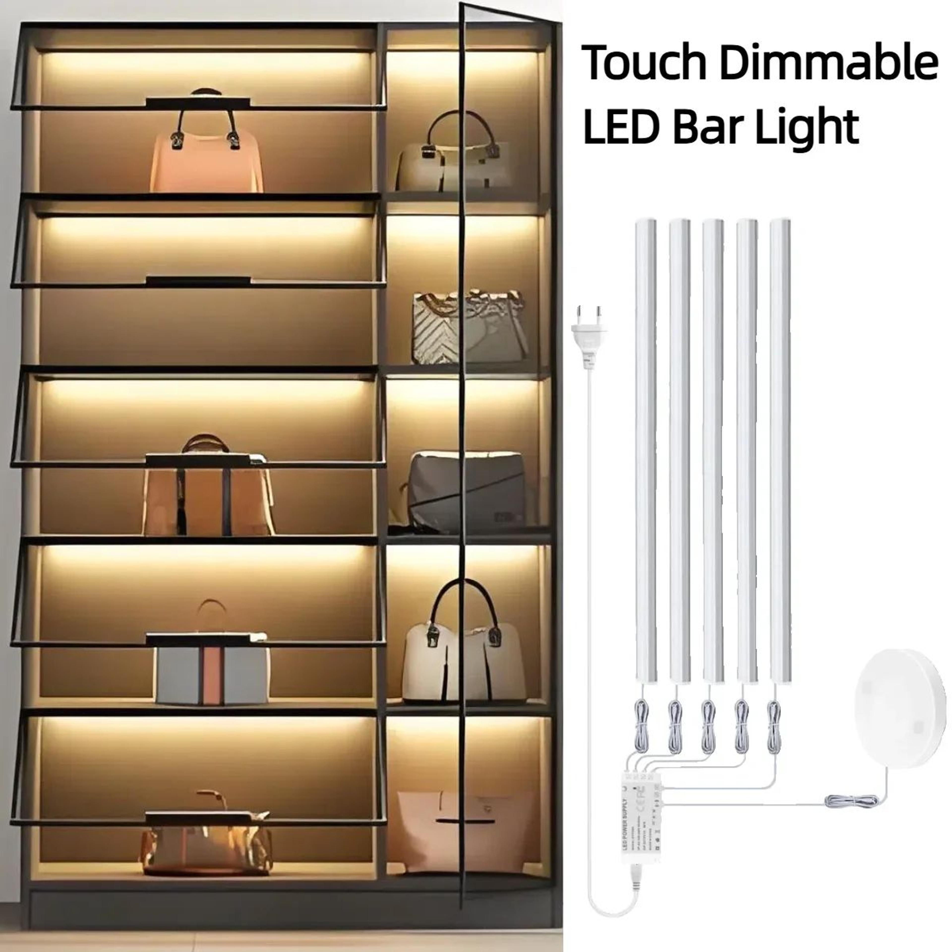 led under cabinet bar lights with touch and hand sweep sensor