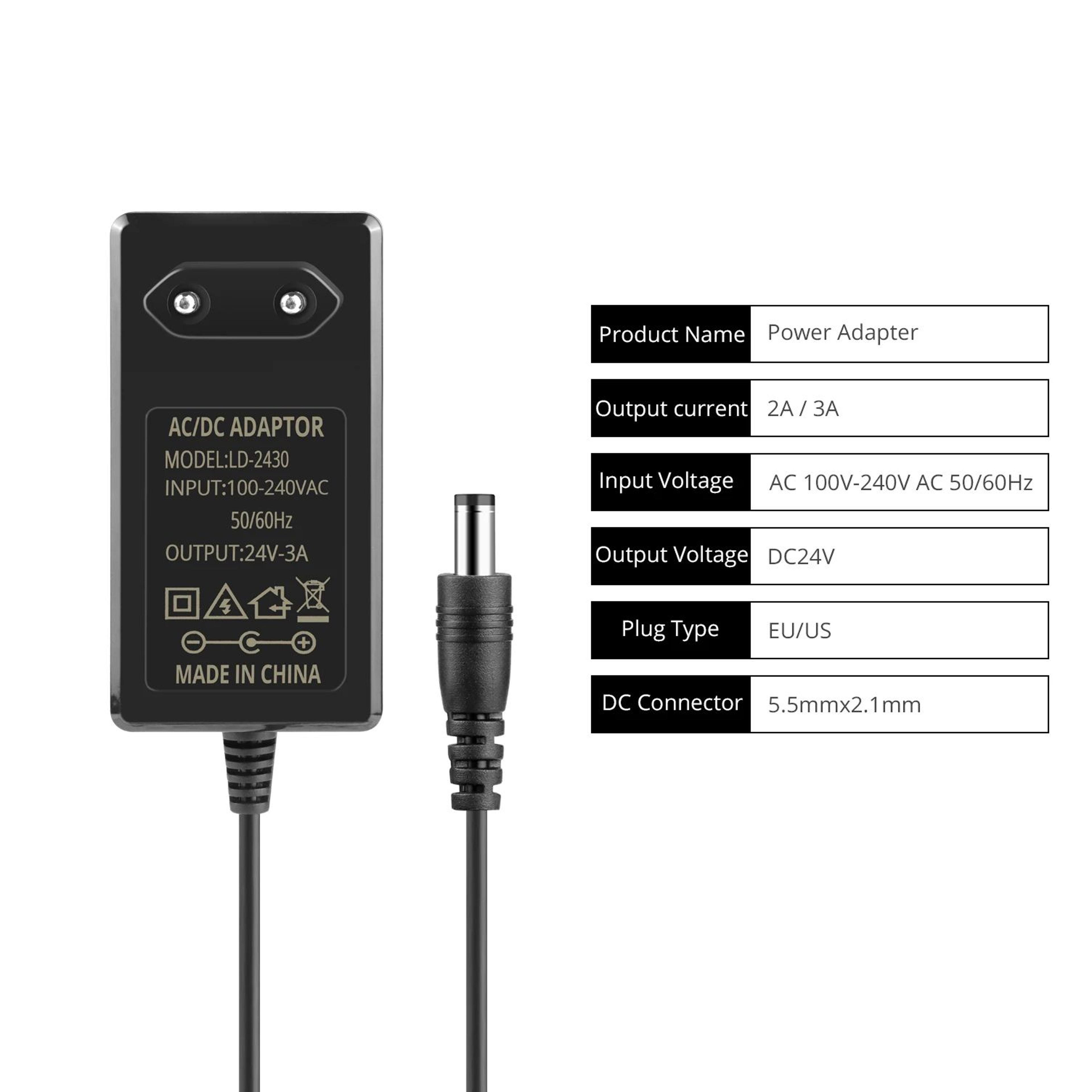 24V DC Power Adapter For LED Lights And Home Appliances 3