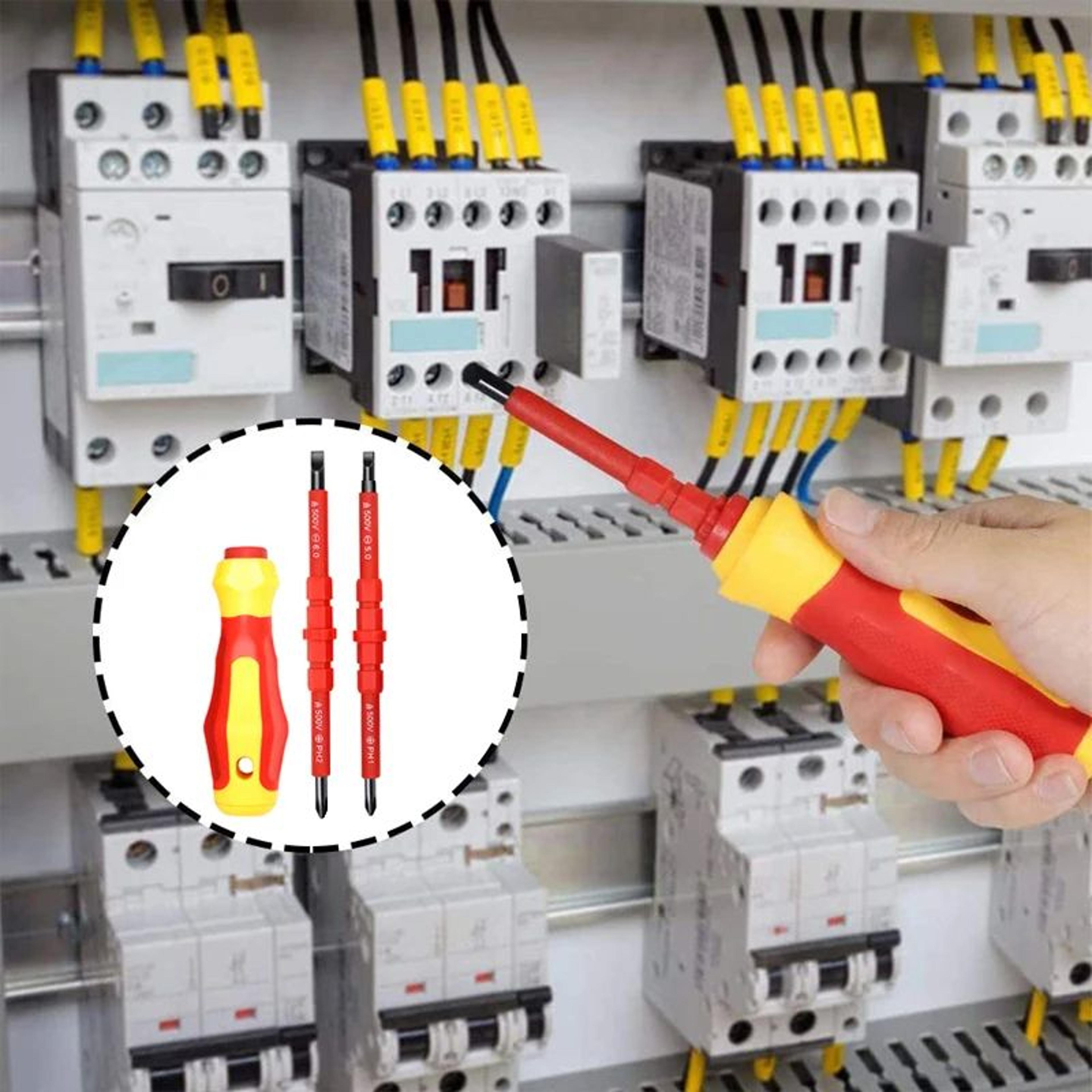 5 Piece Insulated Screwdriver Set For Electrical Repairs 3