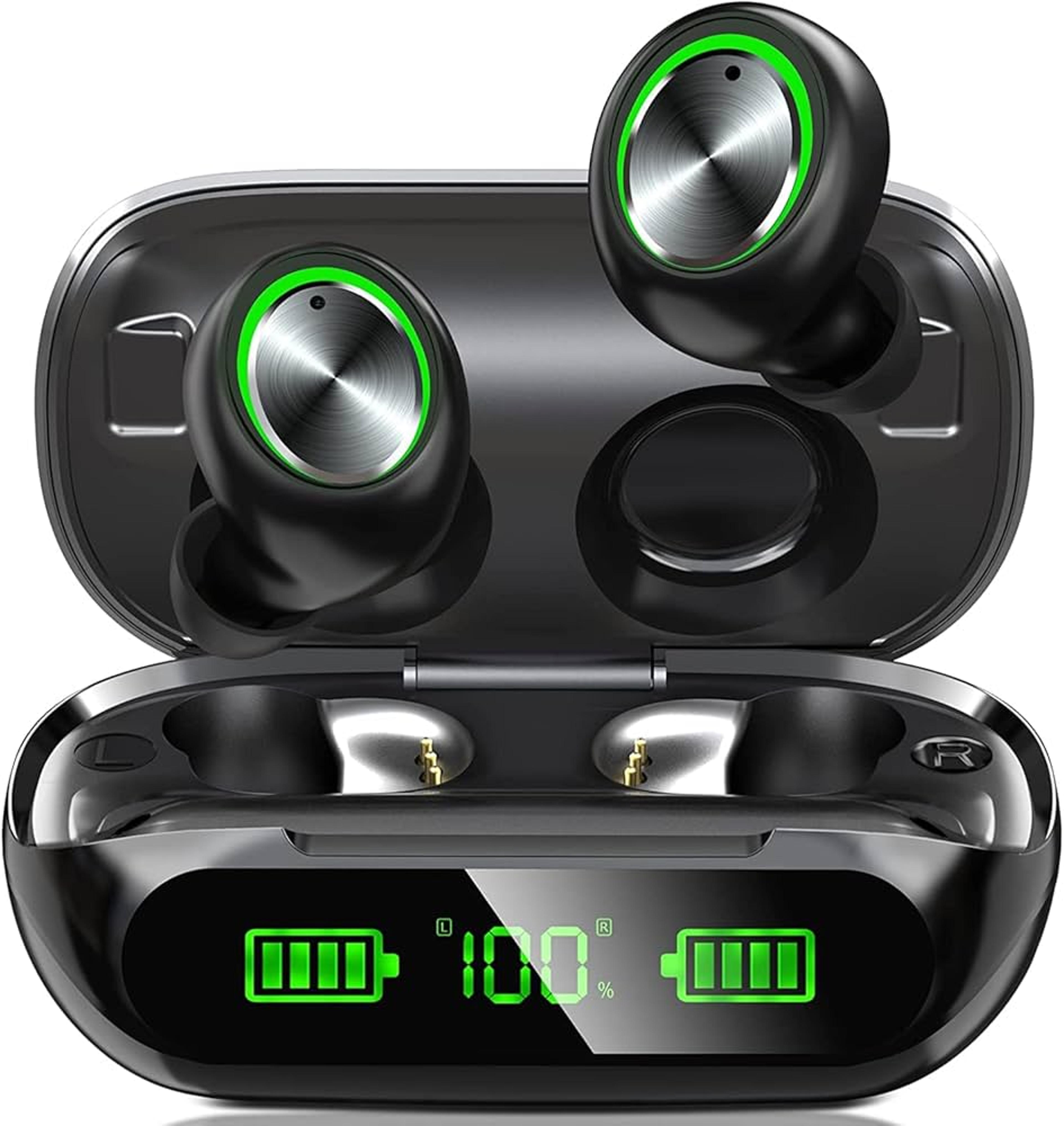nes tws bluetooth earbuds – hifi stereo sport headphones with mic for gaming & hd calls
