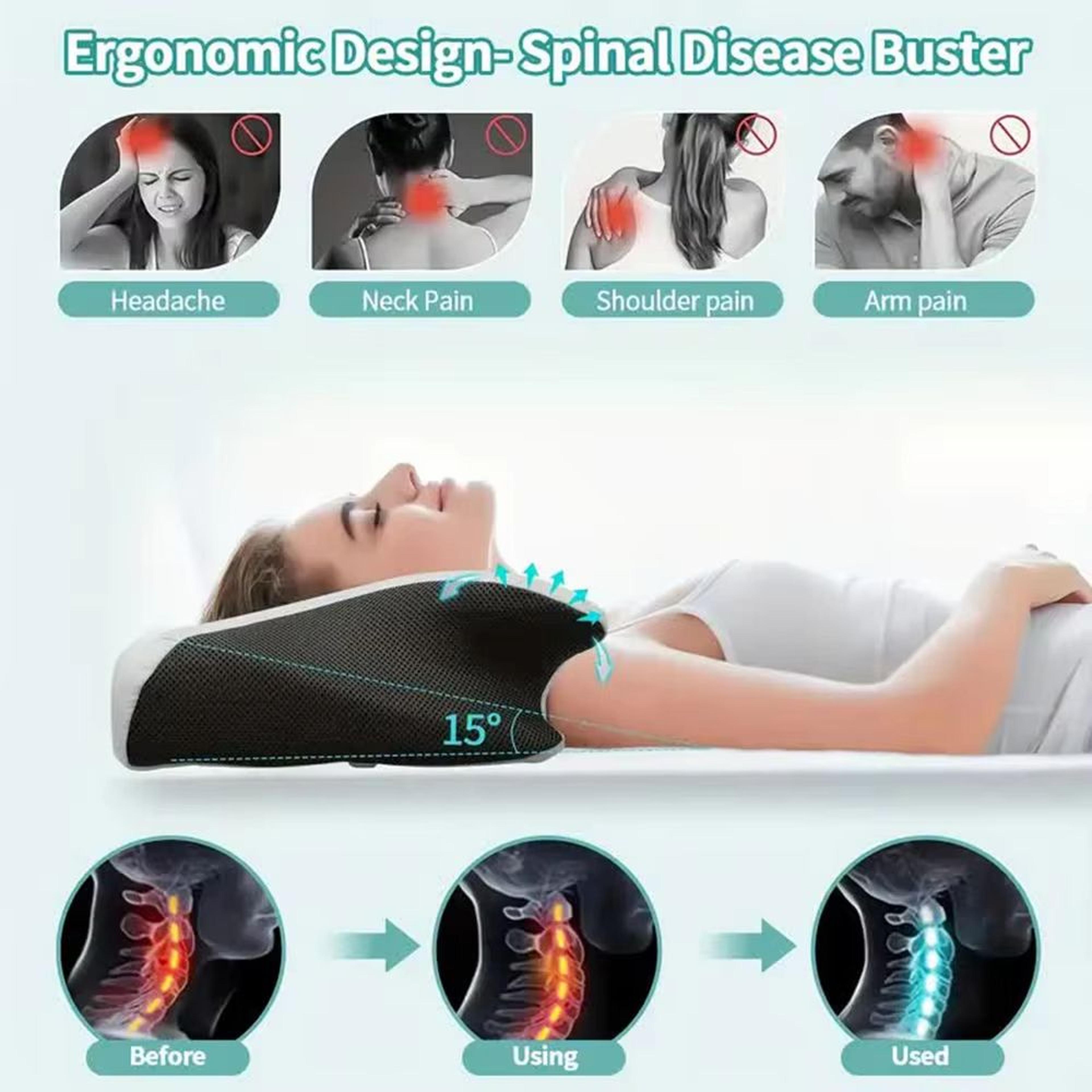 Orthopedic Butterfly Memory Foam Neck Pillow For Pain Relief And Better Sleep 5
