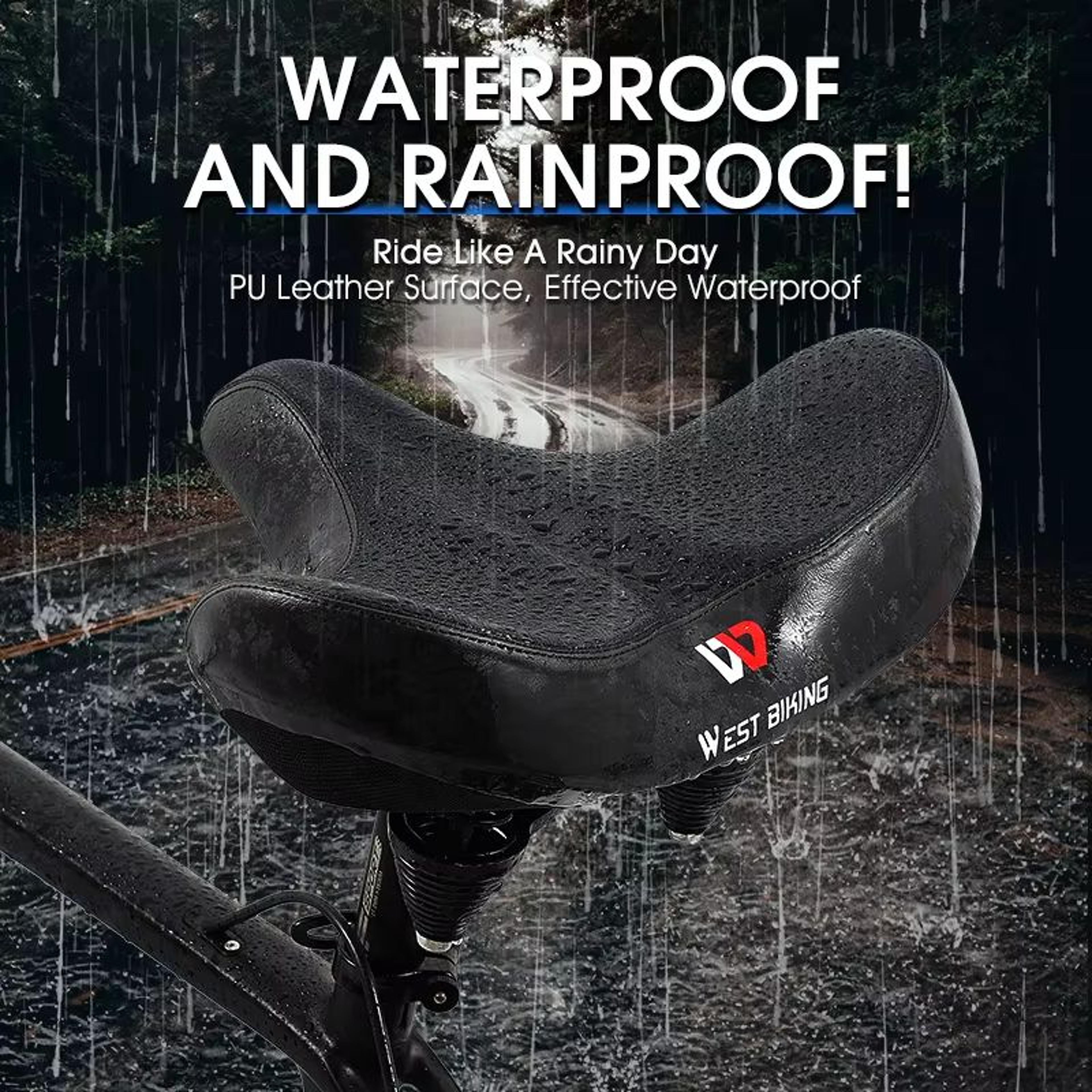 west biking ergonomic bike seat – soft wide cushion saddle for mtb and road cycling