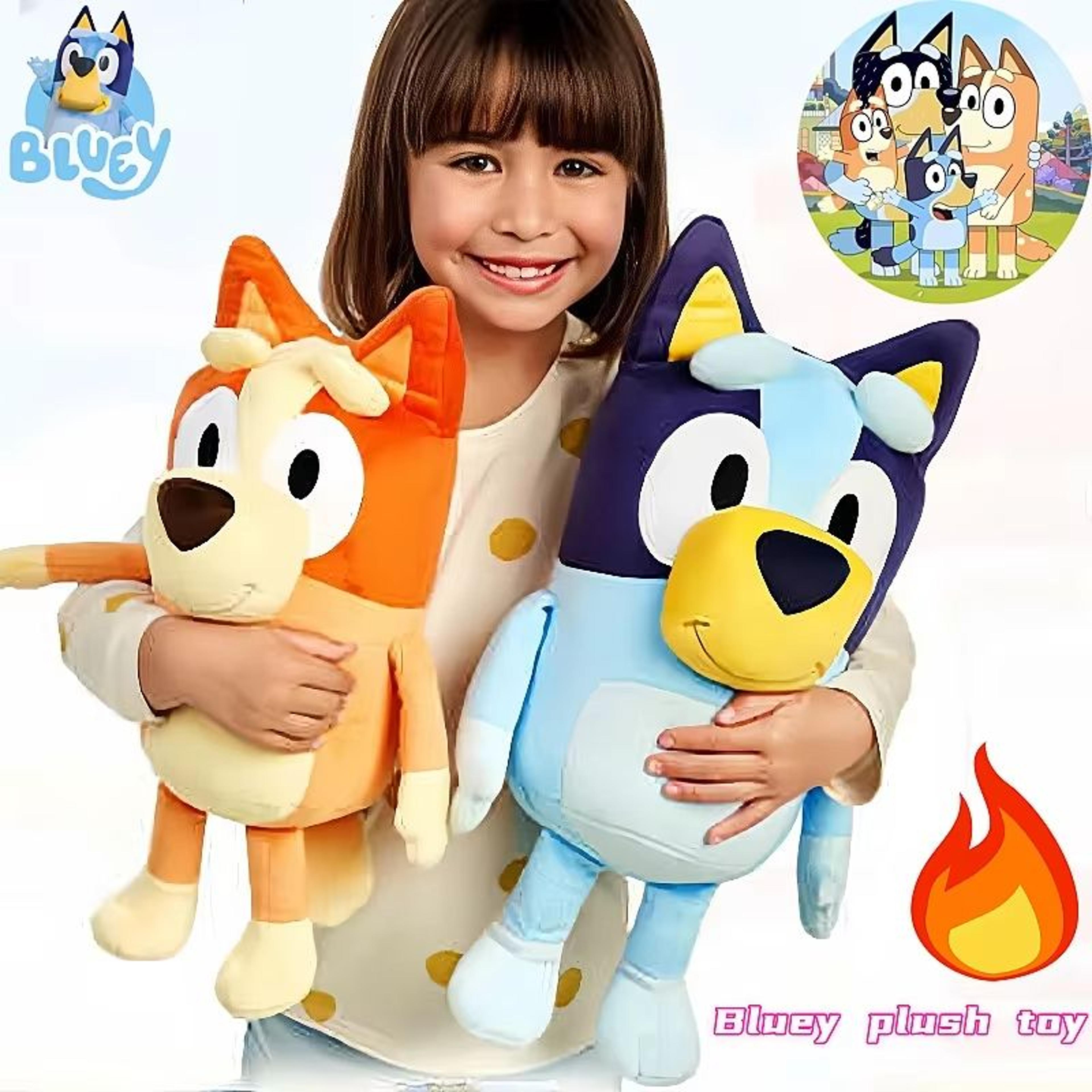bluey and bingo plush toy set – soft cartoon dog dolls in 15cm 23cm 40cm sizes for kids and gift