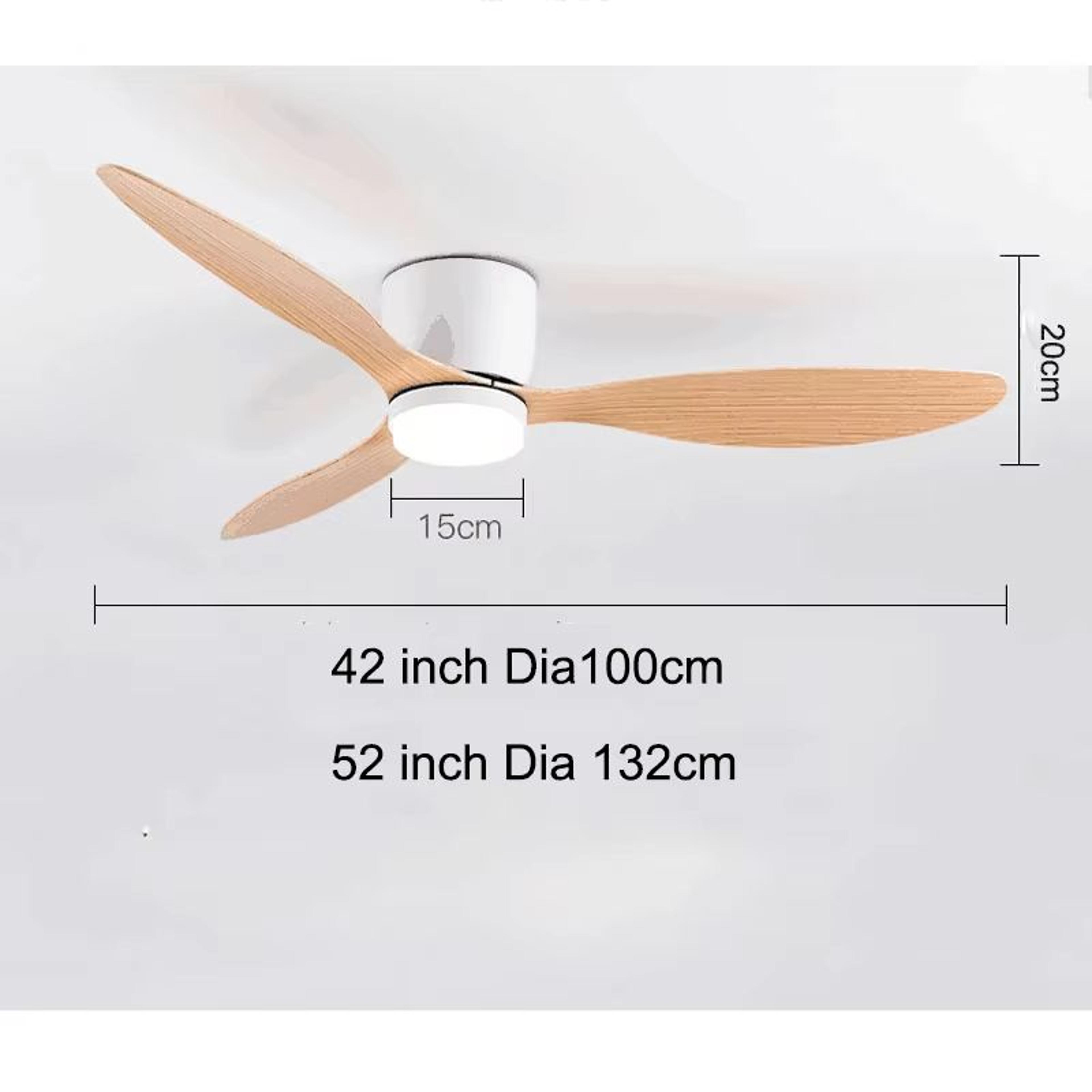 CoolComfort 4252 Inch LED Ceiling Fan With Light And DC Motor Remote Control 4