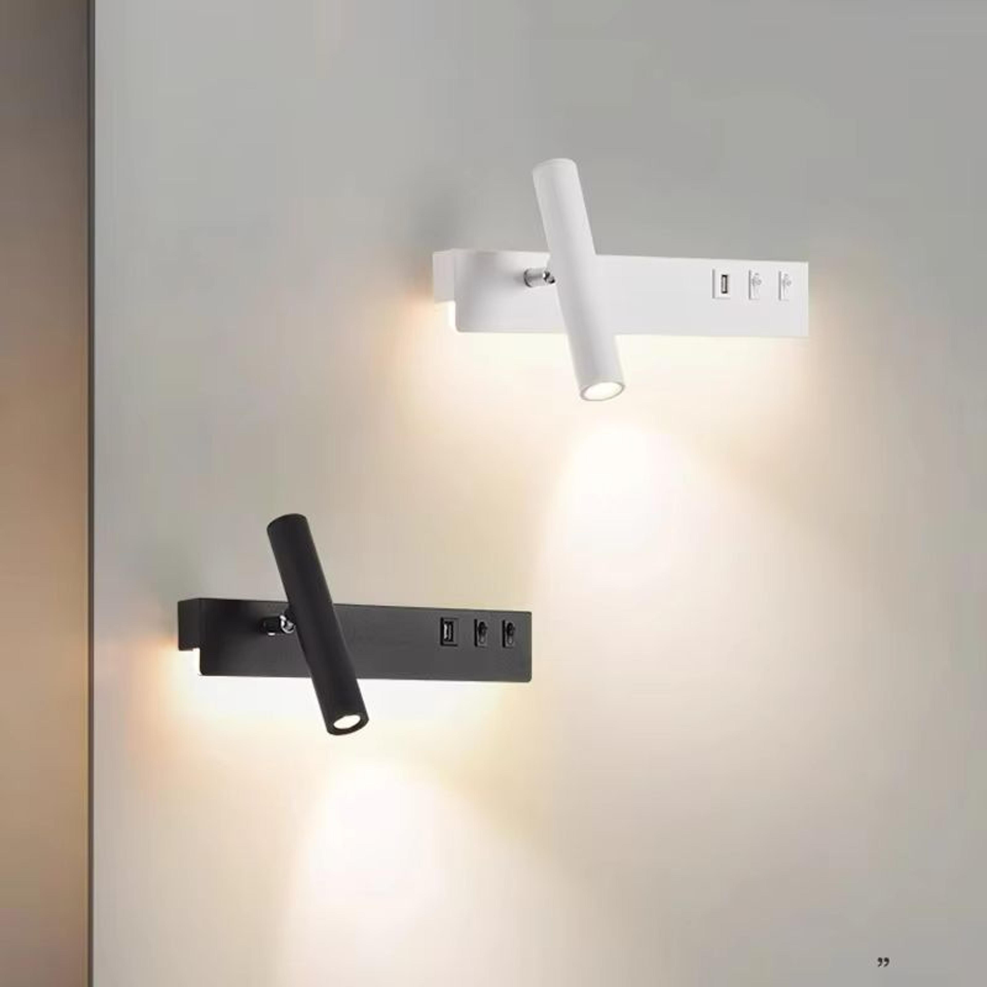 nordic rotatable led reading wall light | sleek minimalist wall sconce