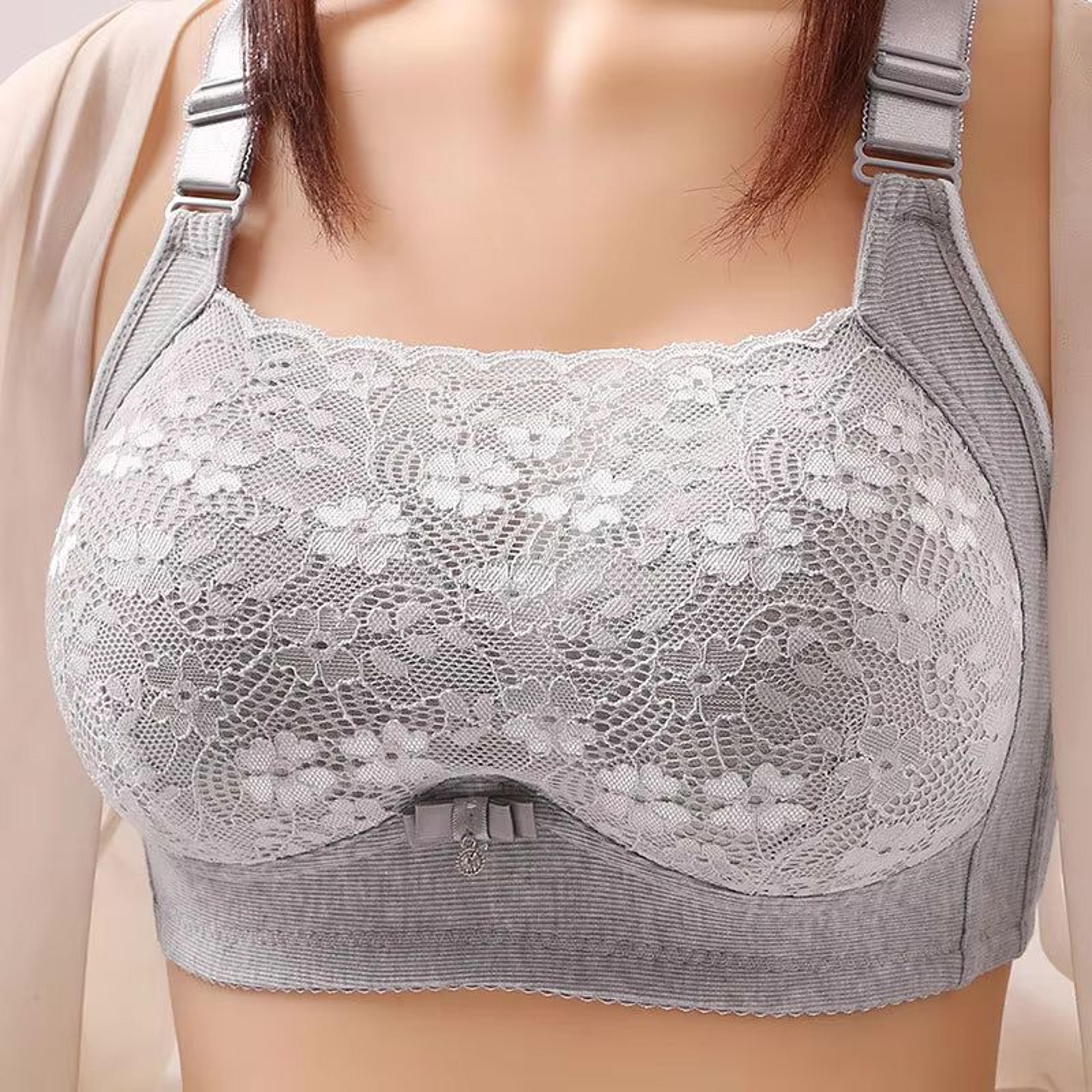 women's large size wireless support bra comfortable bustier non padded brassiere for everyday wear