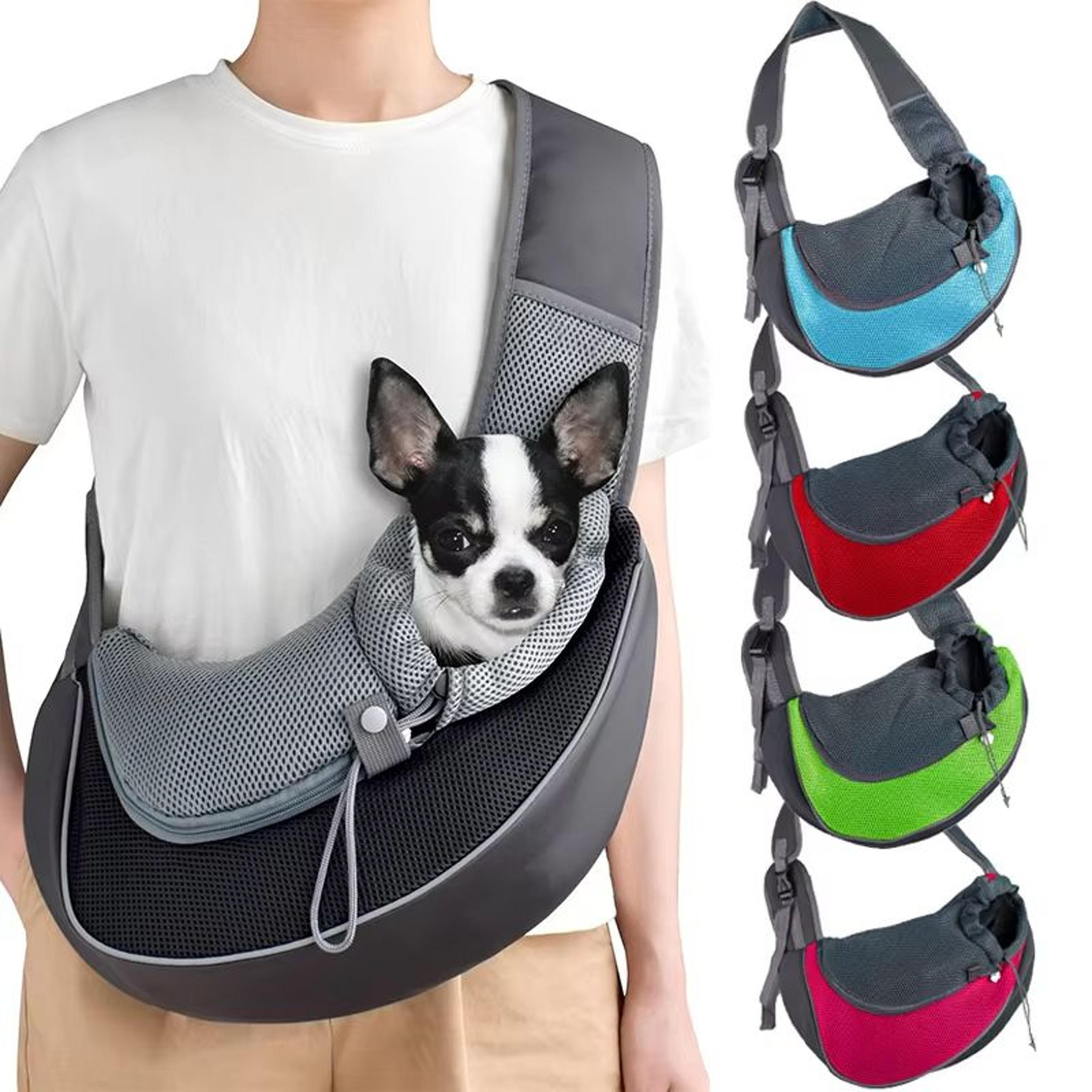 pet carrier sling backpack – breathable travel tote shoulder bag for small dogs & cats
