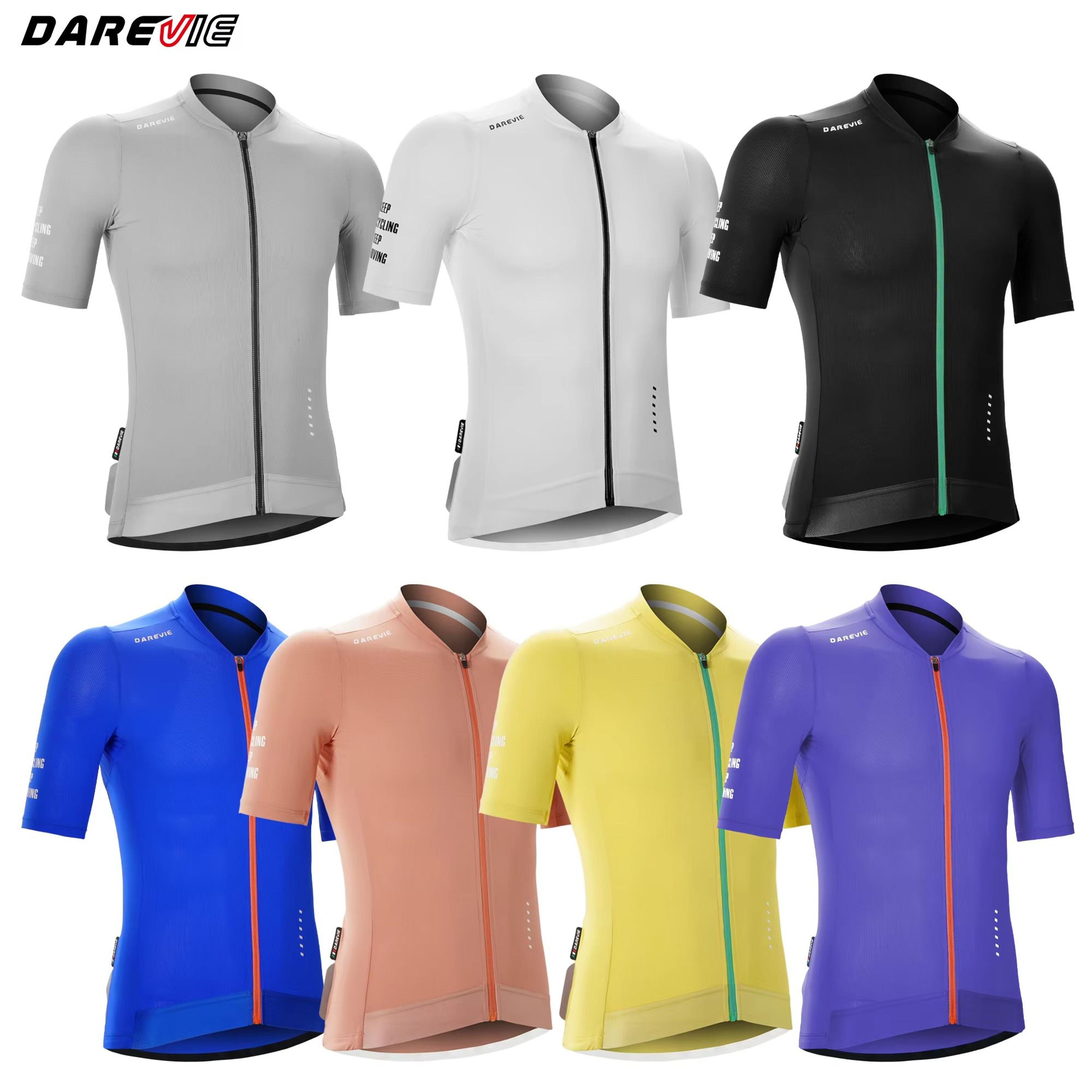 darevie men's cycling jersey – breathable quick dry bike shirt with cool technology for men & women