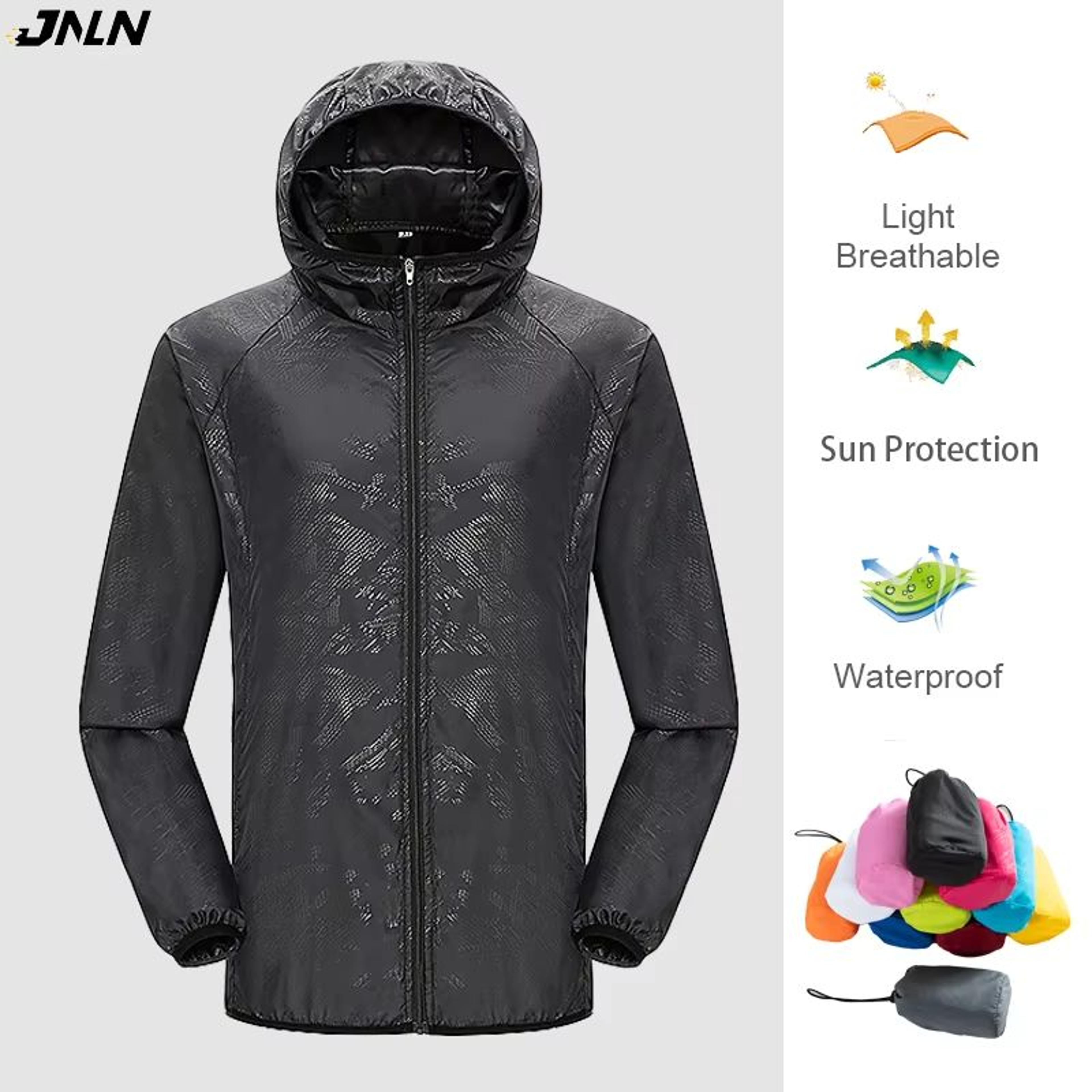 unisex waterproof hiking jacket – lightweight quick-dry windbreaker for outdoor camping, trekking, and travel