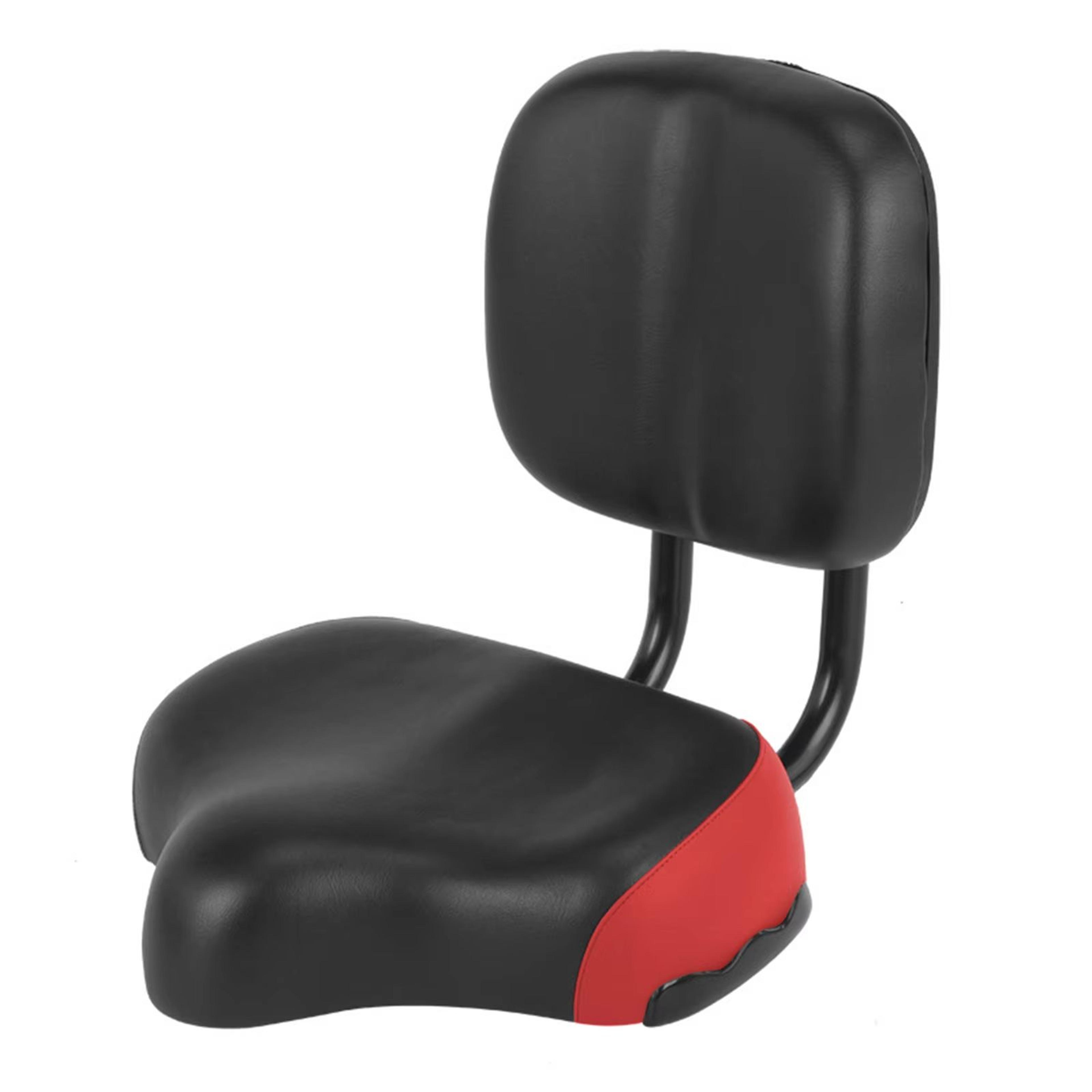 comfort wide bike seat with backrest – padded bicycle saddle for men & women