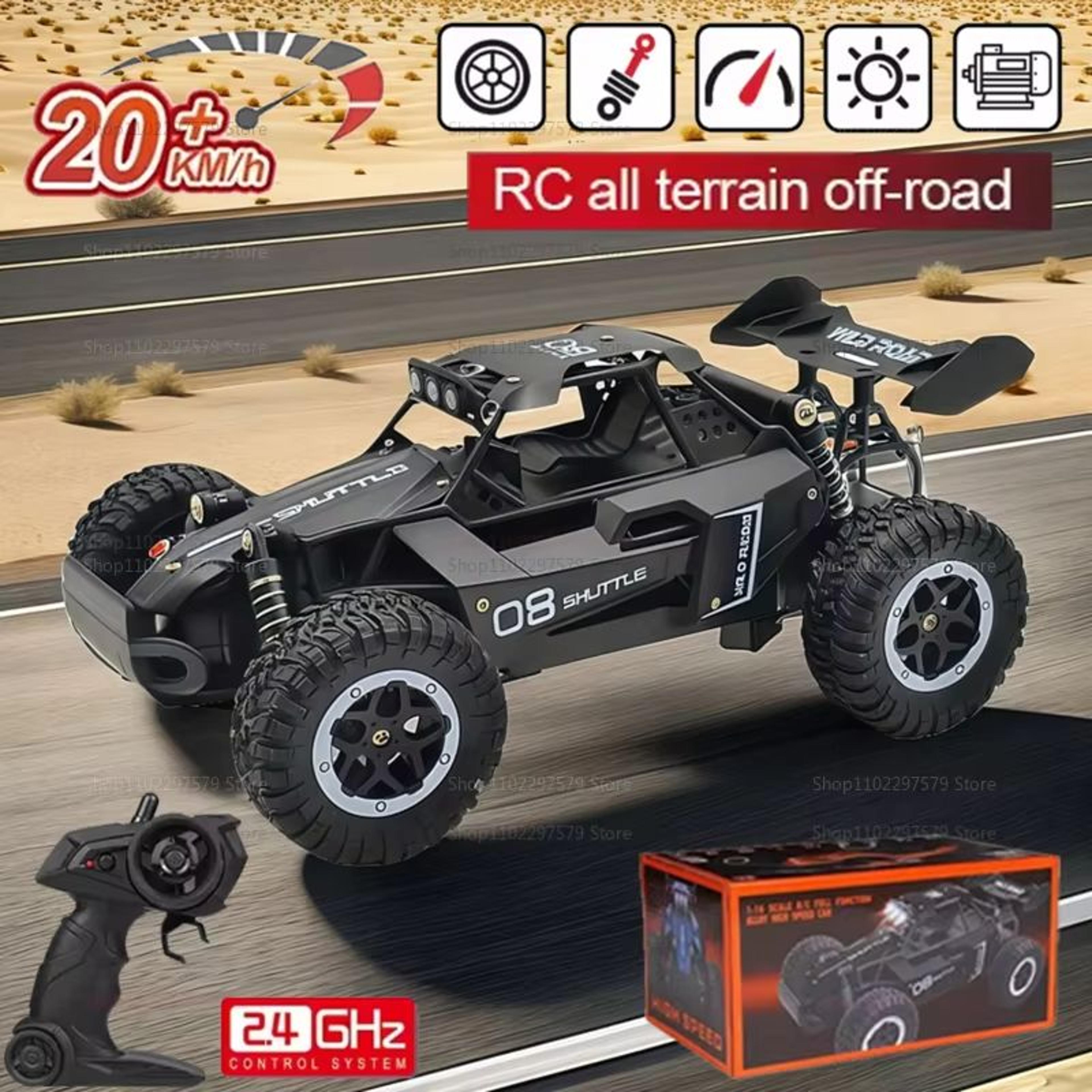 remote control car 2.4ghz rc truck – high-speed off-road with led lights