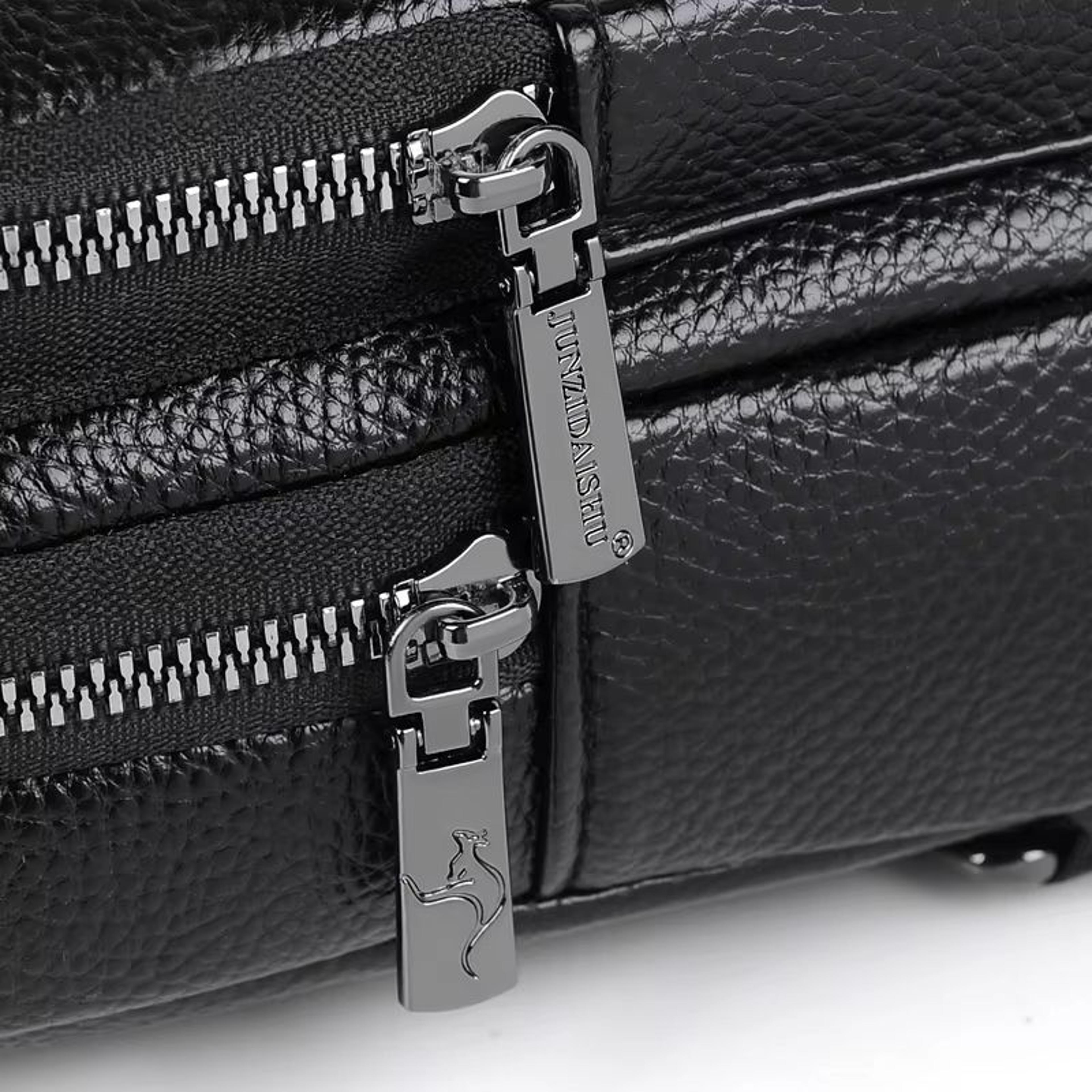 Mens Chest Pack Crossbody Bag  Luxury PU Leather Shoulder Bag For Everyday Use 3