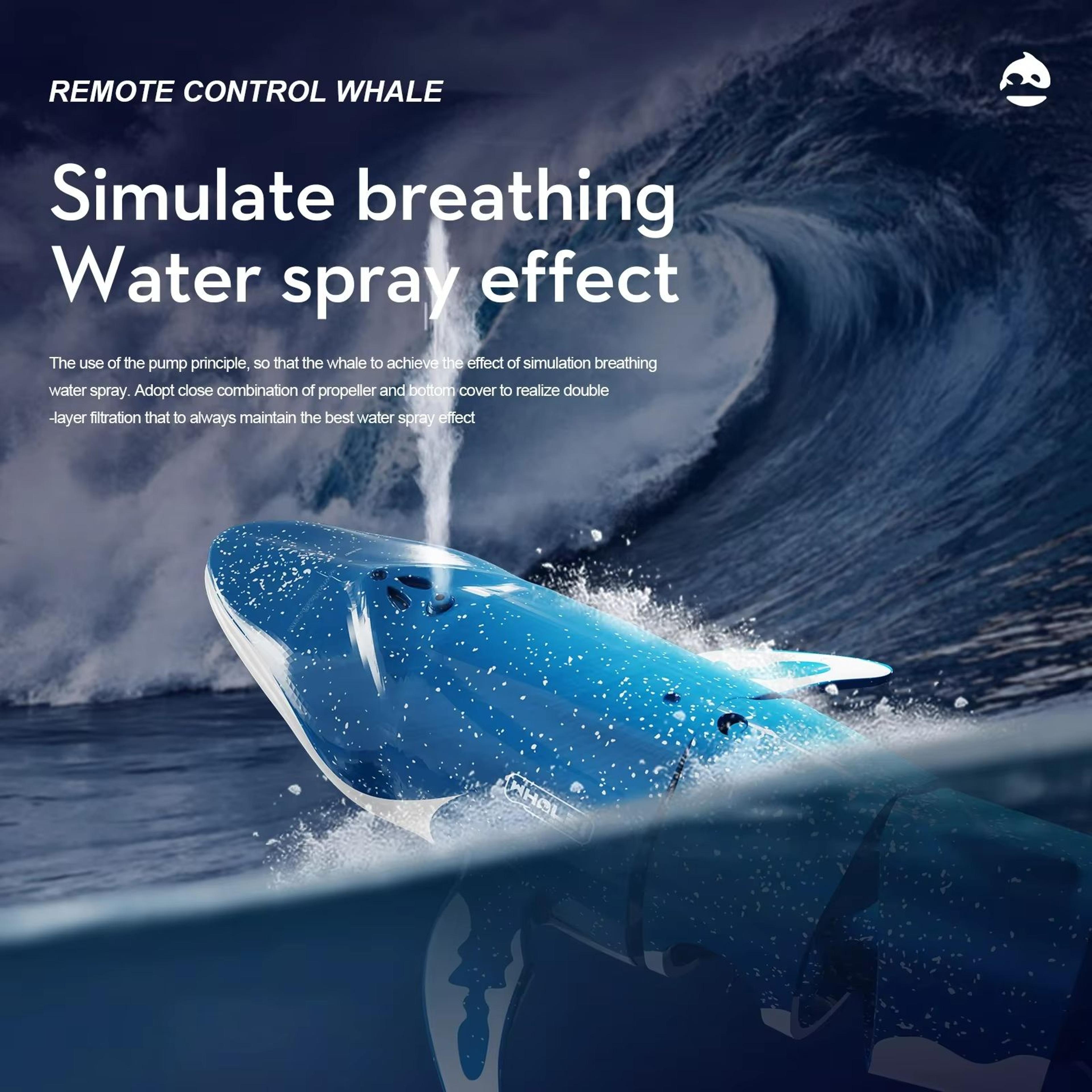Remote Control Shark Toy With Water Spray  Electric Swimming Whale  Dolphin Bath And Pool Toy For K 5