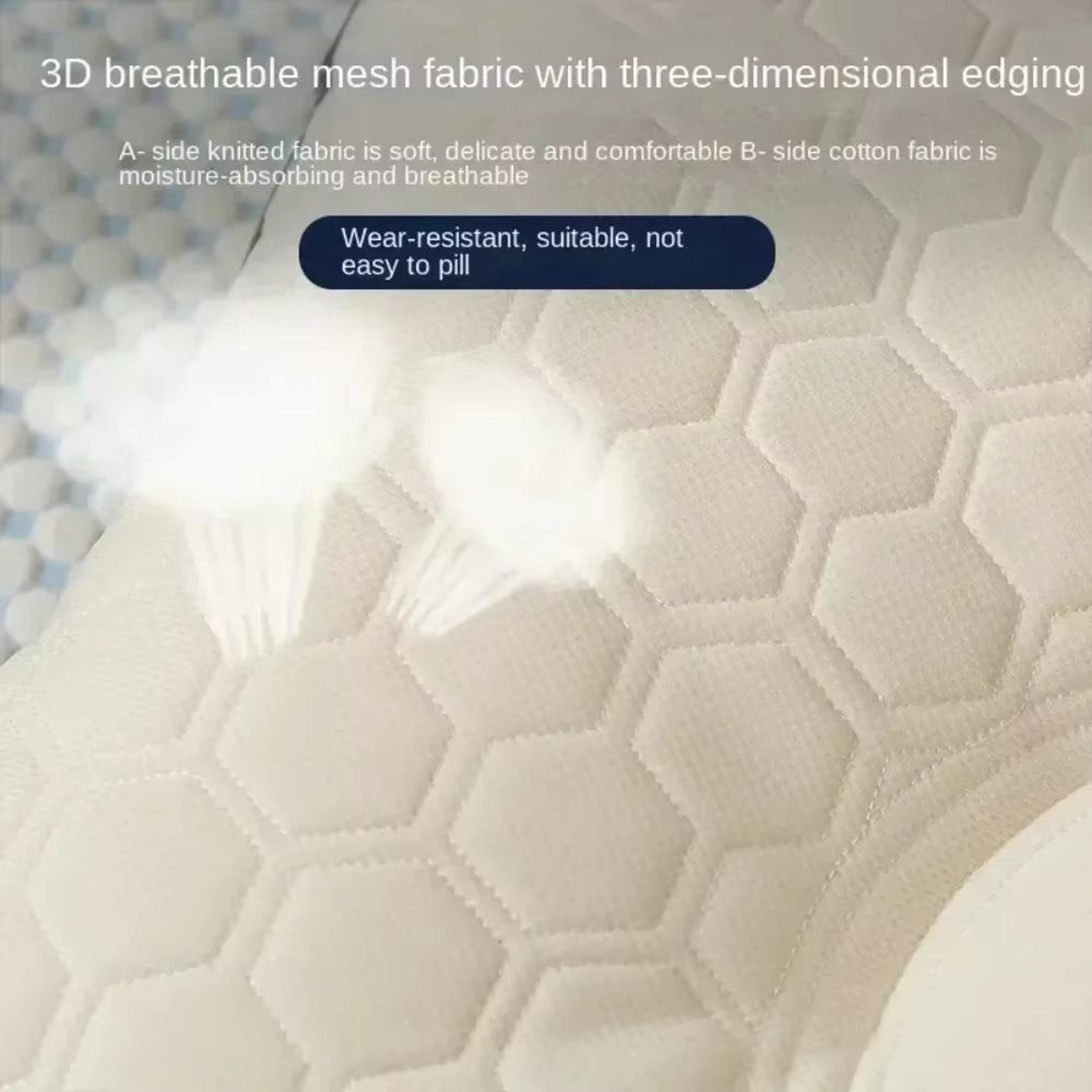 3D Breathable Mesh Neck Pillow  Ergonomic Capsule Design With Healthy Porous Fibers For Comfortable 4