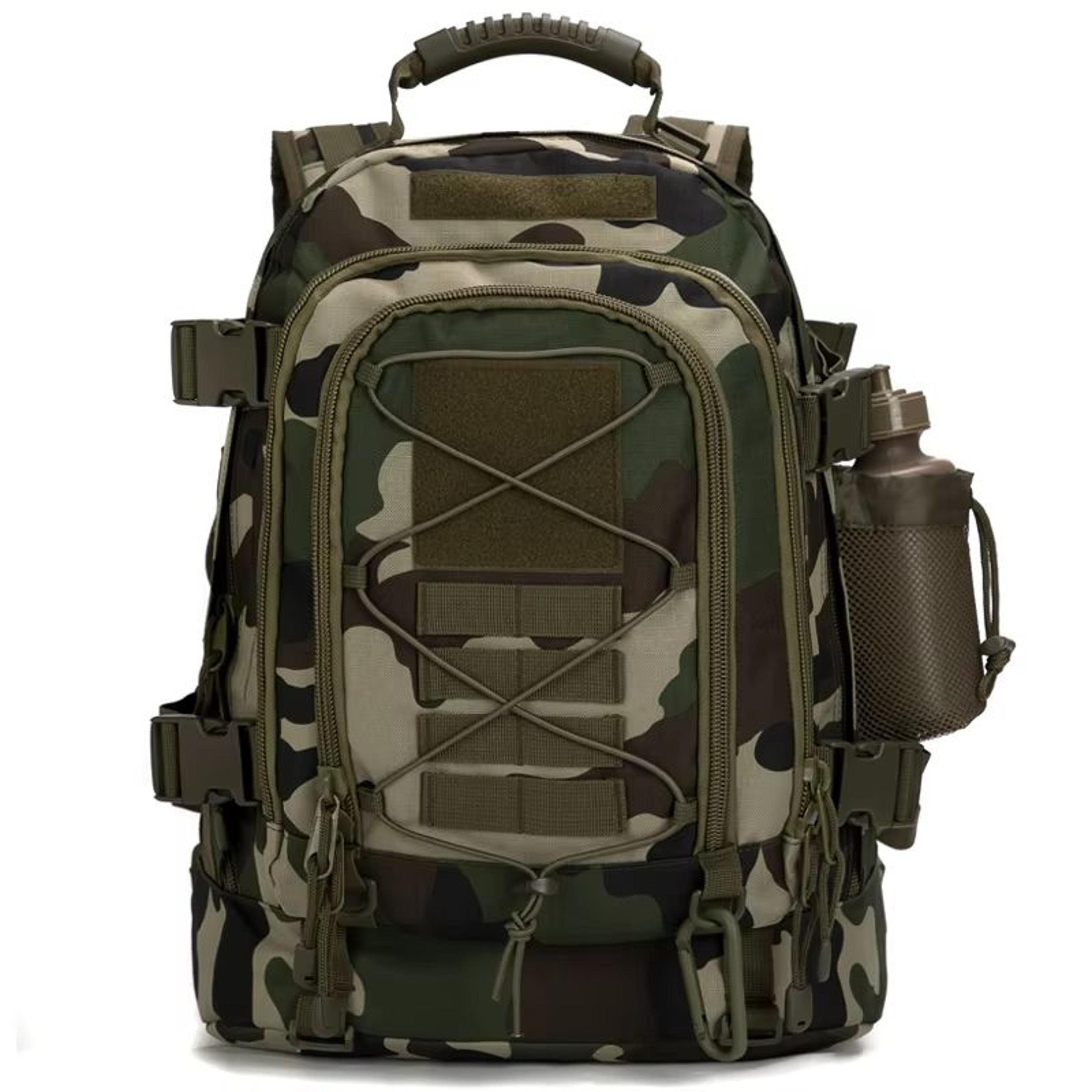 60L Tactical Backpack For Men  Expandable Military Hiking And Camping Rucksack 10