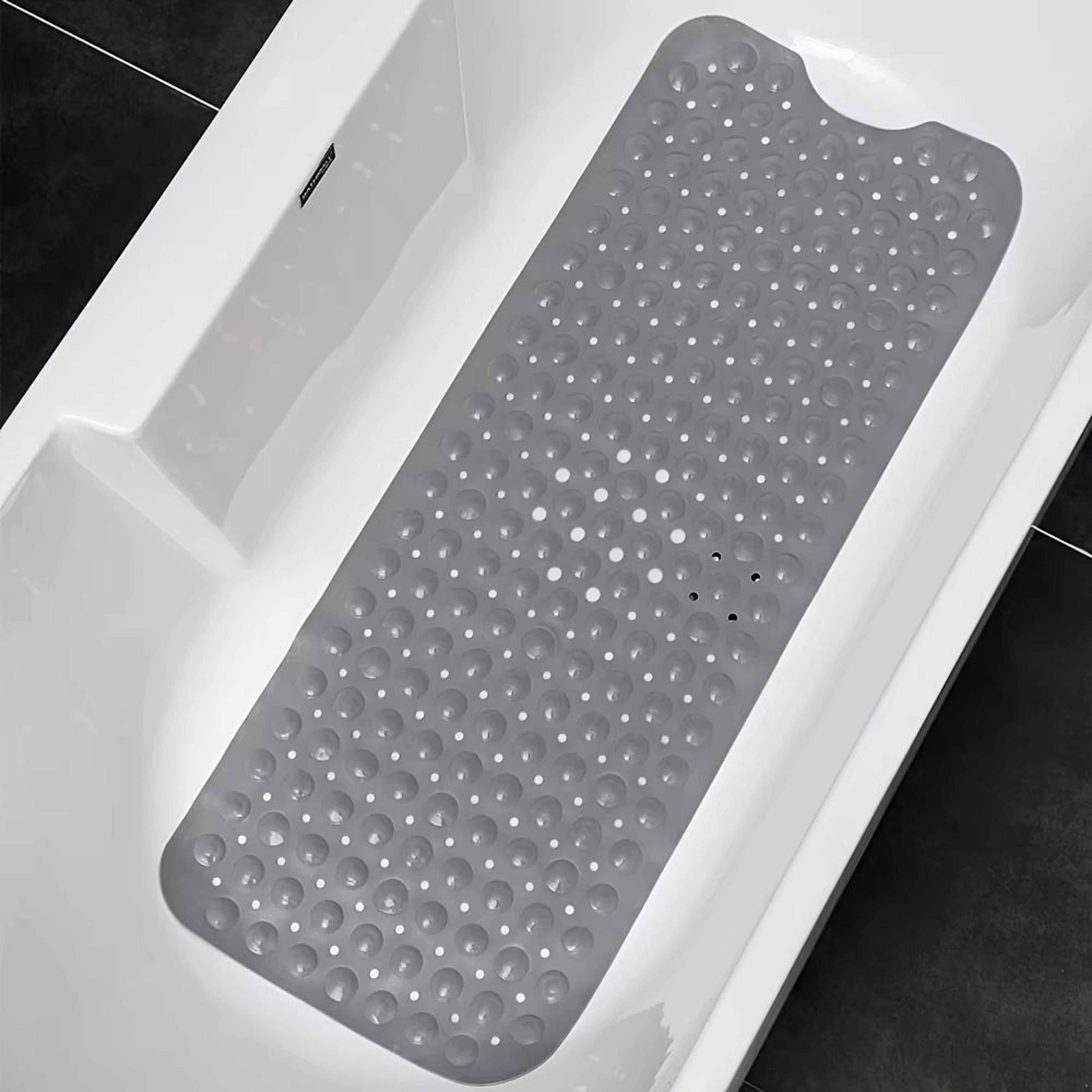 NonSlip Shower Mat  Machine Washable Bathtub Mat With Drain Holes  Suction Cups For Bathroom Safety 4