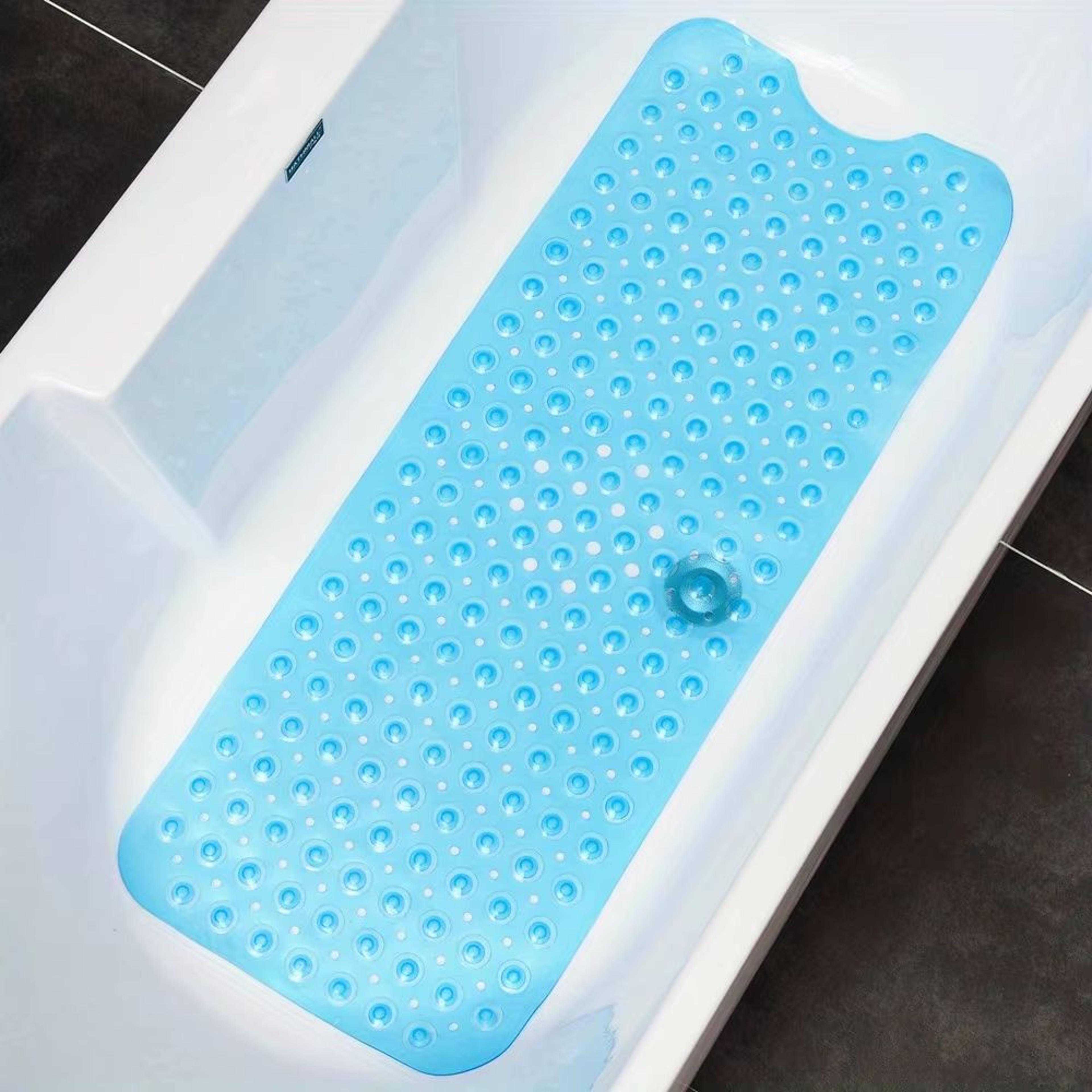 NonSlip Shower Mat  Machine Washable Bathtub Mat With Drain Holes  Suction Cups For Bathroom Safety 6