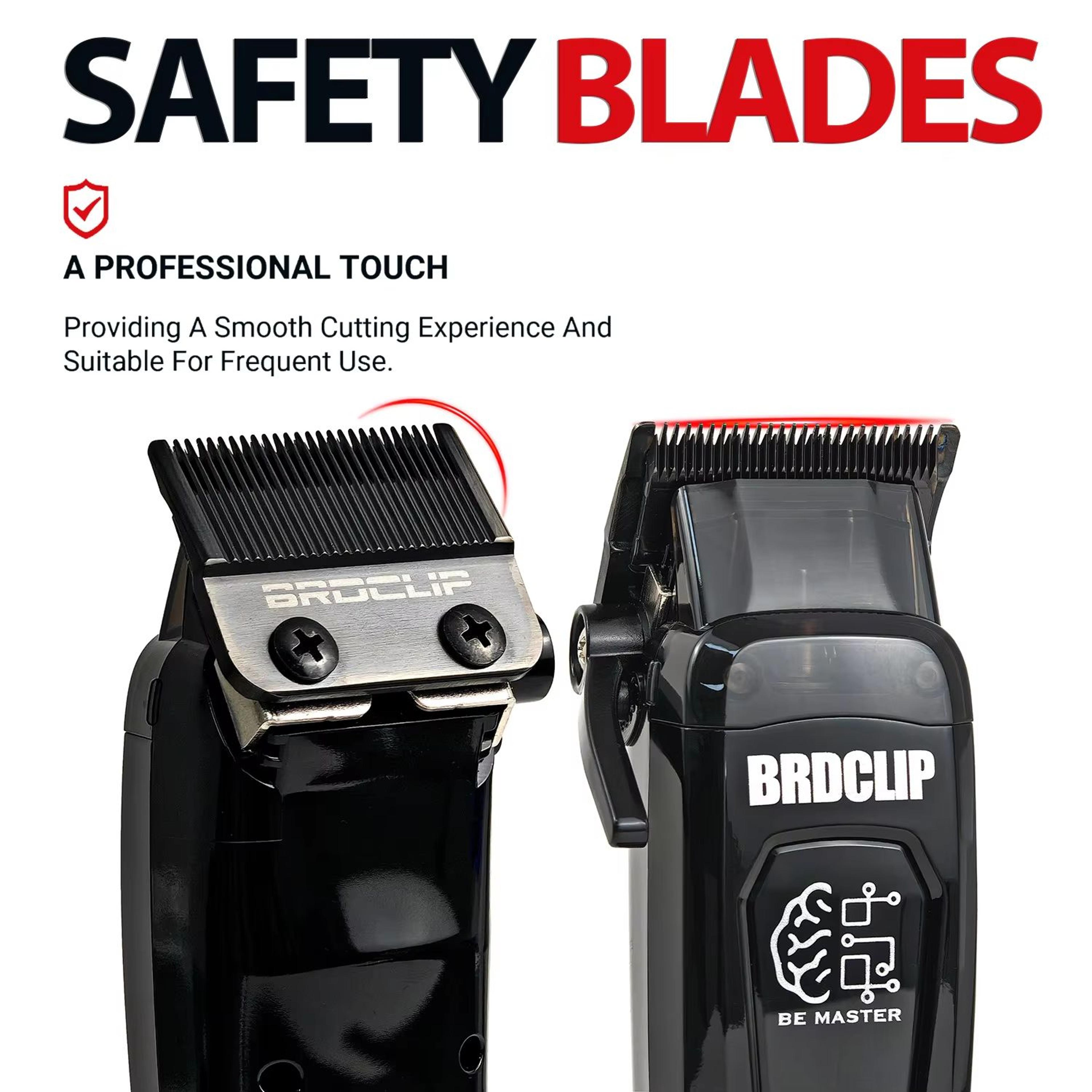 BRDCLIP BRD106 Professional Mens Hair Clipper 7500RPM Cordless Trimmer With Charging Base And DLC B 3
