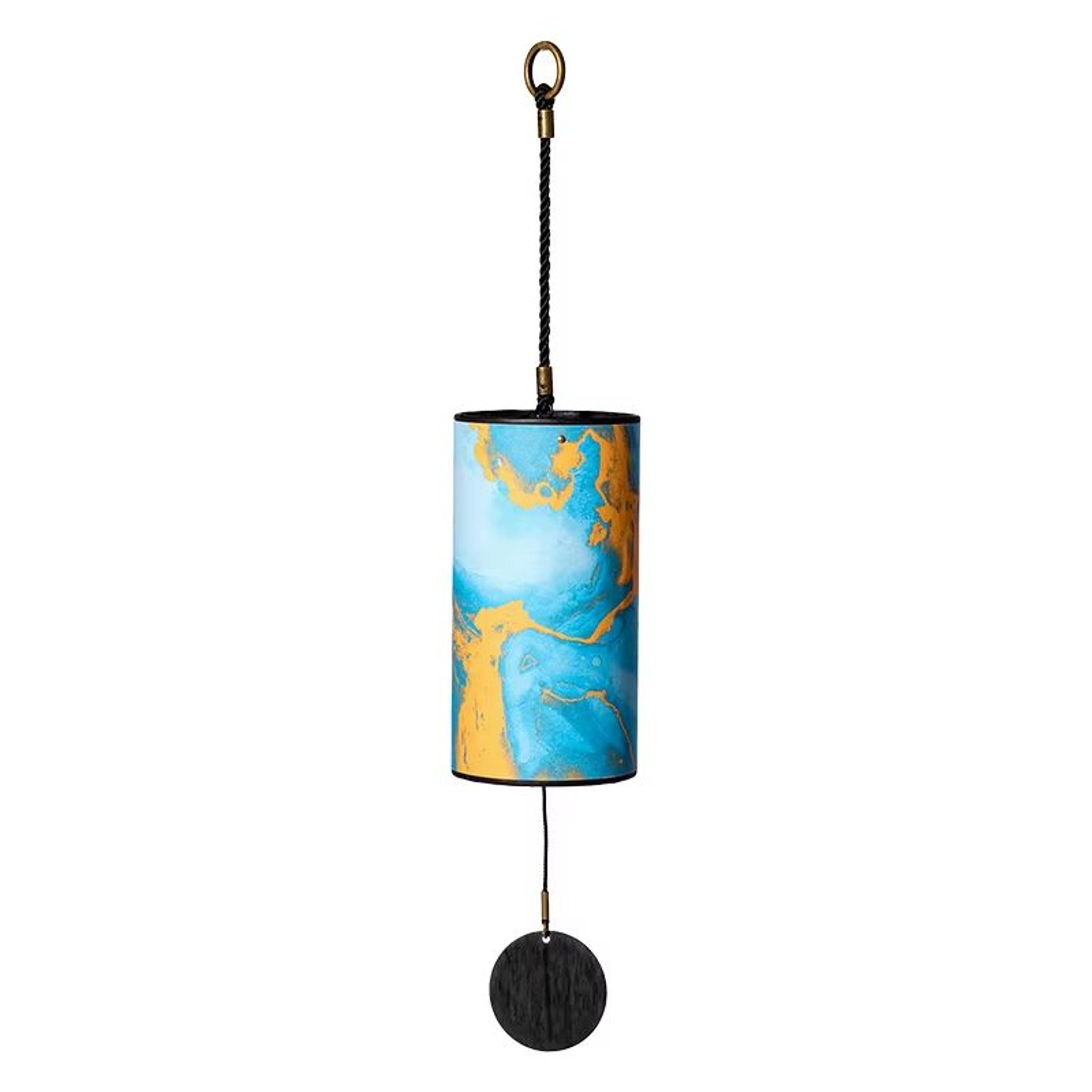 hluru bamboo wind chimes – 9-rod handcrafted outdoor wind bell for garden, patio & meditation