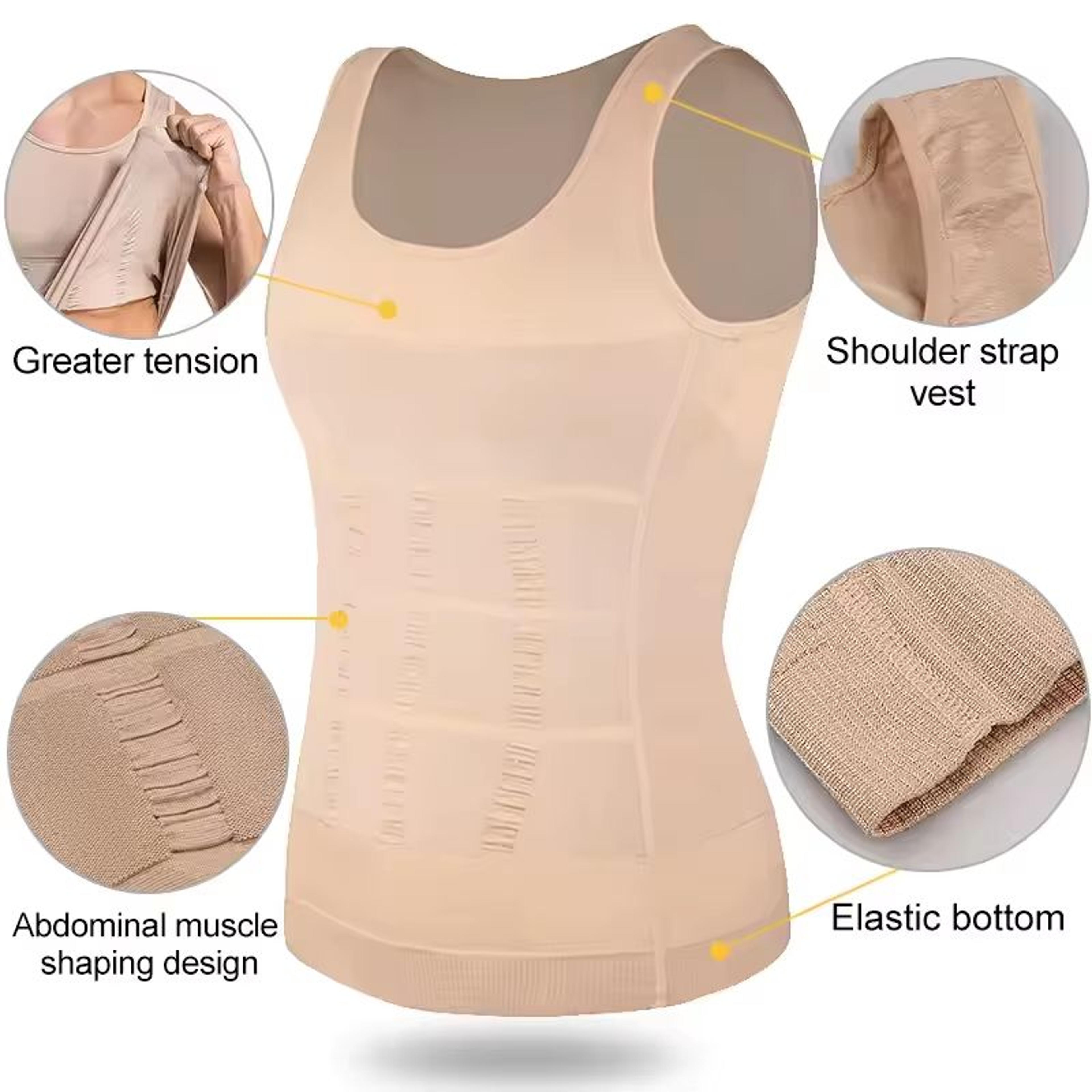 Mens Slimming Compression Vest  Body Shaper Tank Top For Tummy Control  Workout Support 4