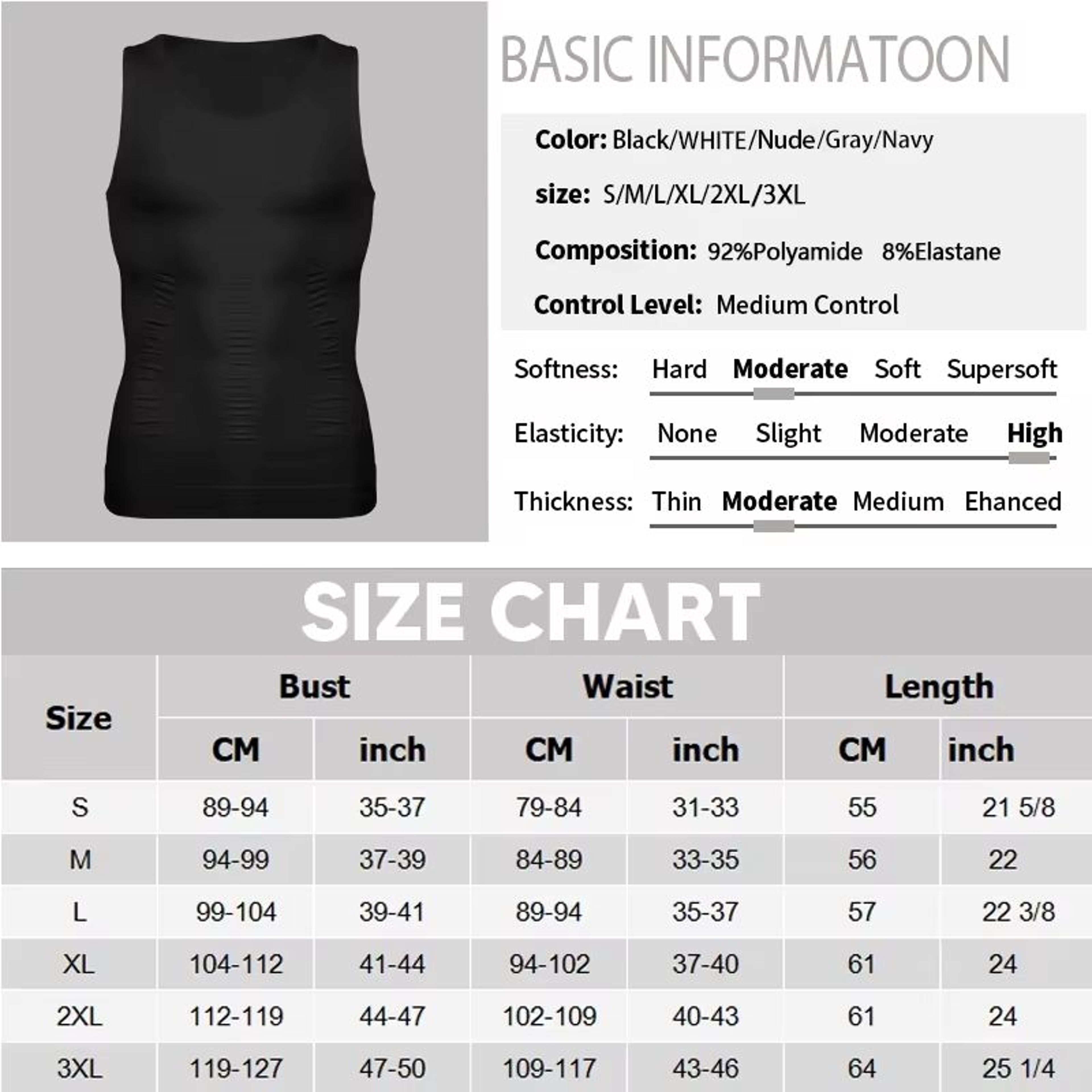 Mens Slimming Compression Vest  Body Shaper Tank Top For Tummy Control  Workout Support 5