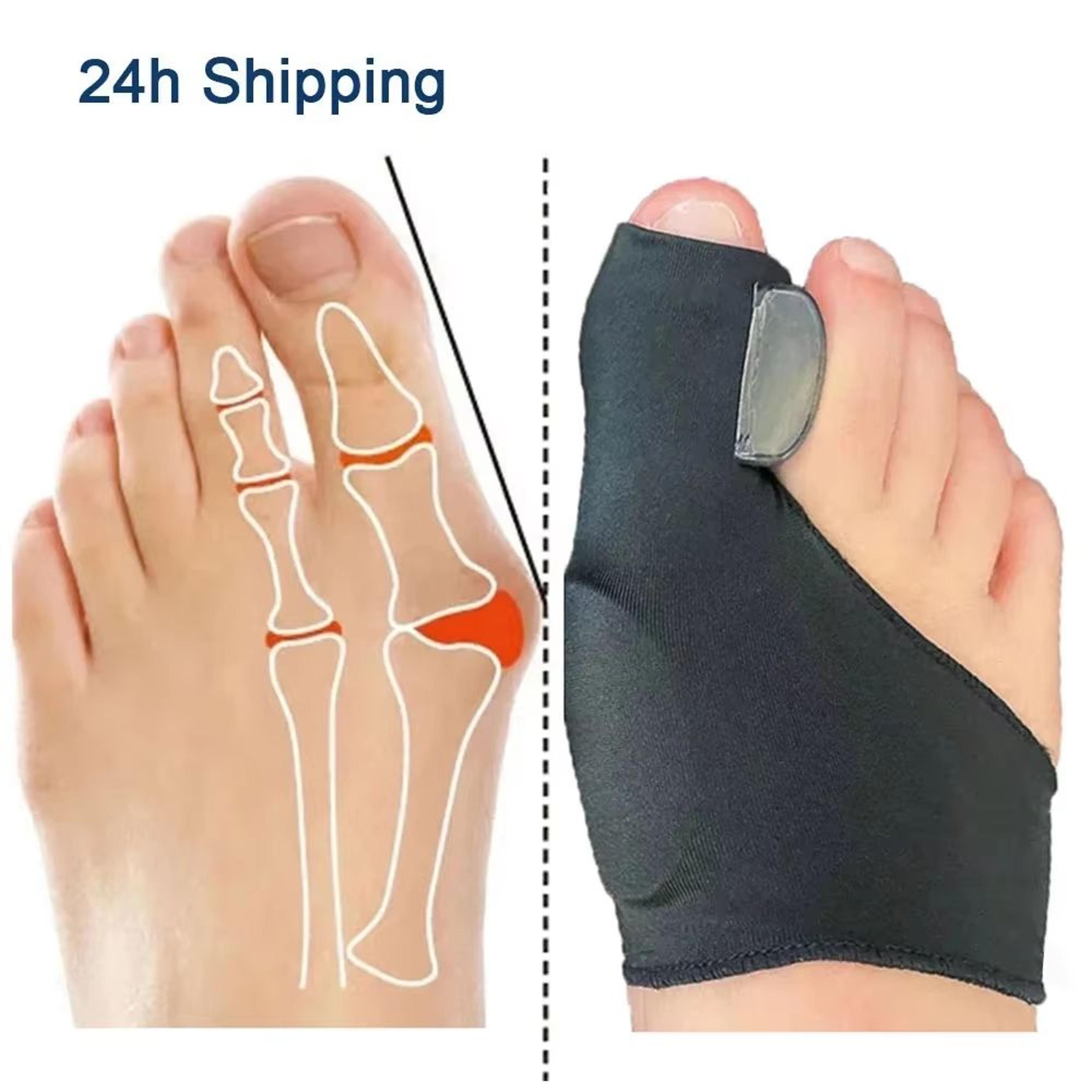 2-pack bunion corrector toe separators – hallux valgus straightener & orthopedic foot alignment support