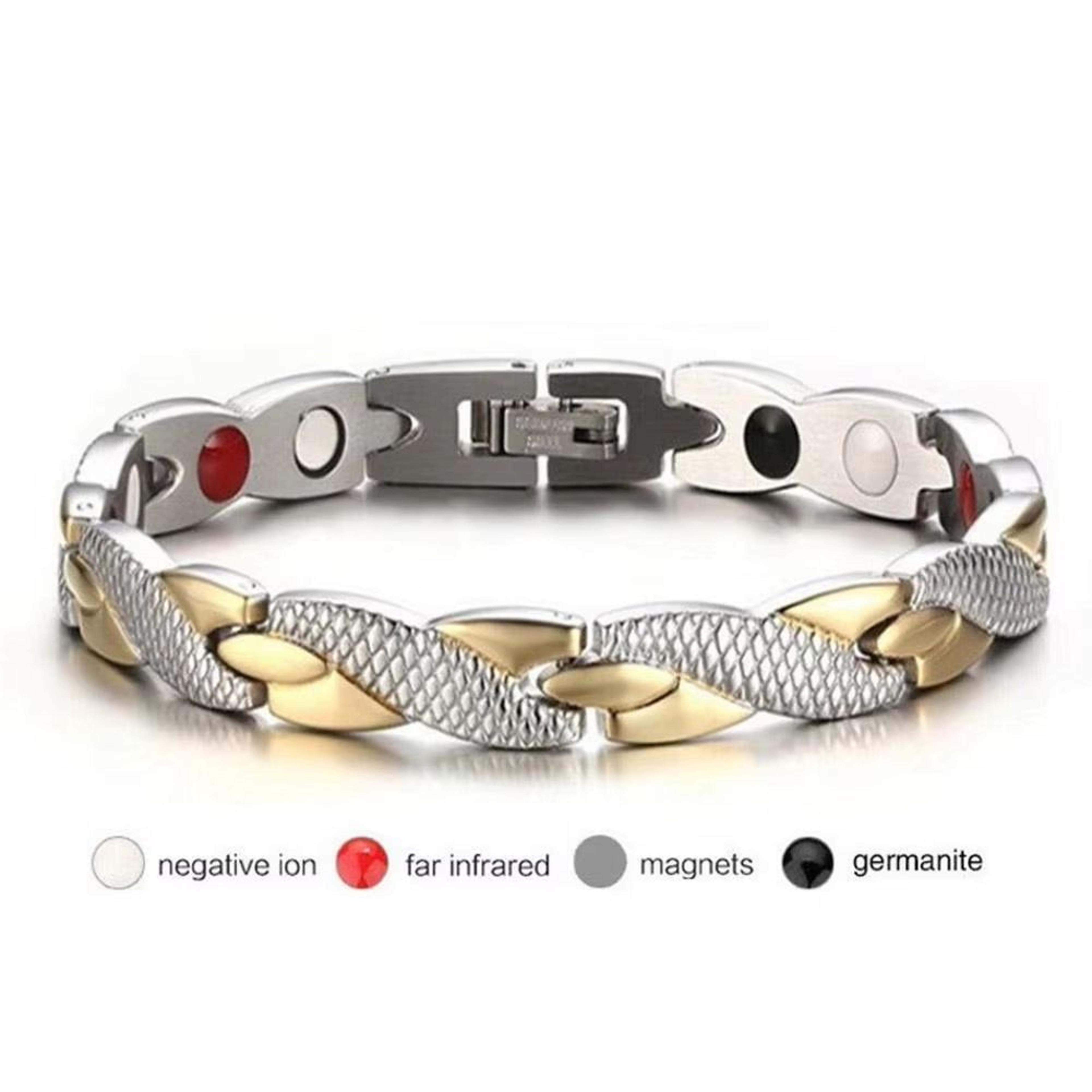 dragon pattern magnetic therapy bracelet – power healing magnet bangle for men & women