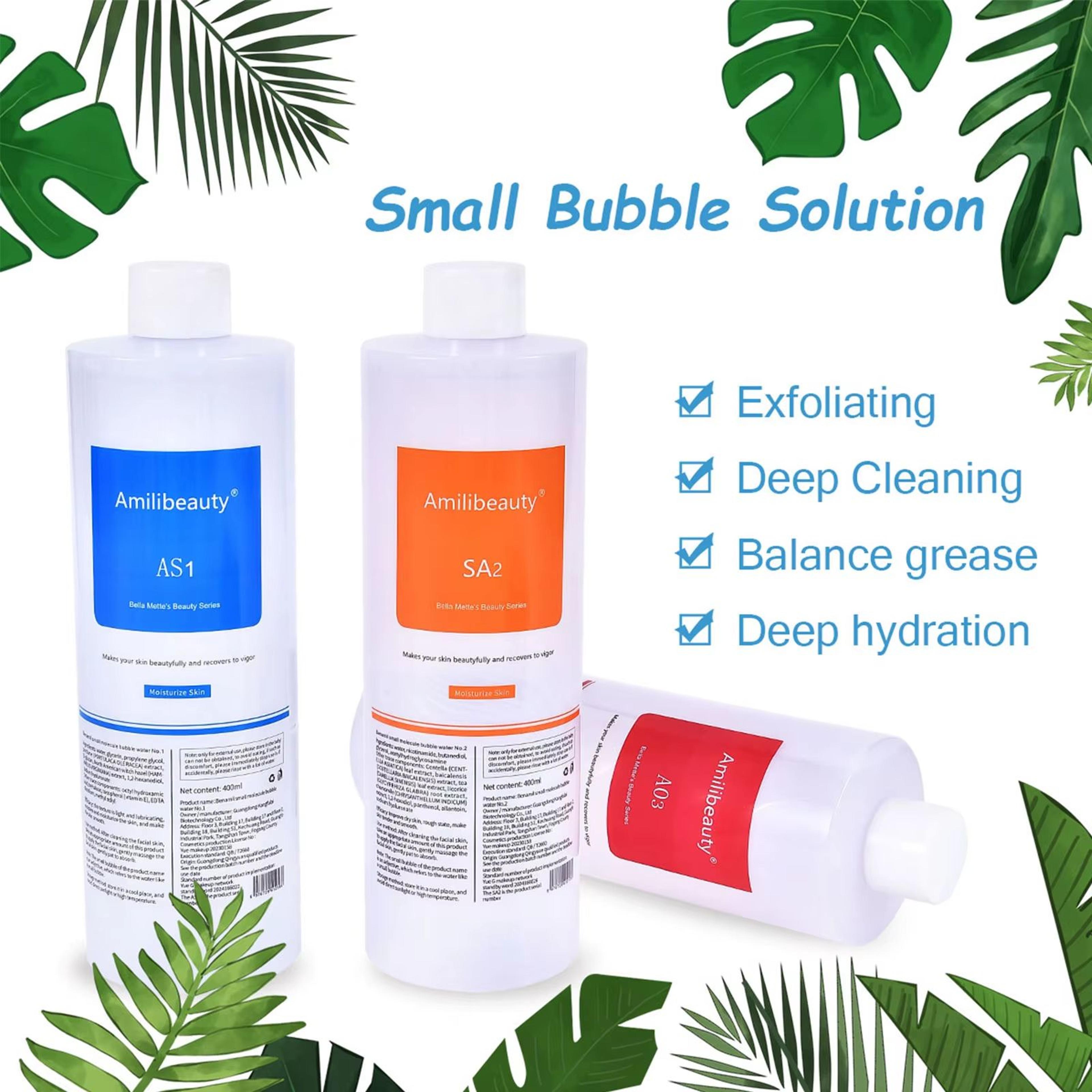 1200ml hydra liquid face serum set (3pcs) – aqua peel solution as1 sa2 ao3 for beauty machine deep skin cleaning