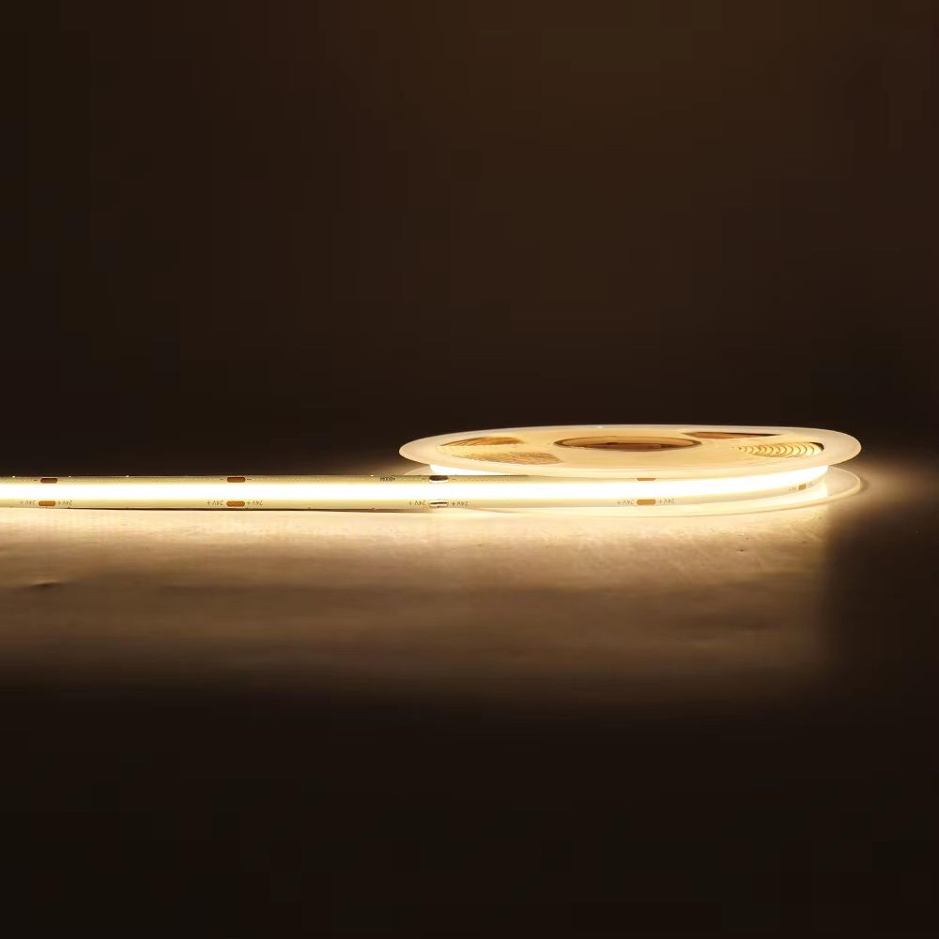 Flexible COB LED Strip Light 12V24V  High Brightness Dotless Tape Lighting For Home Auto And DIY De 8