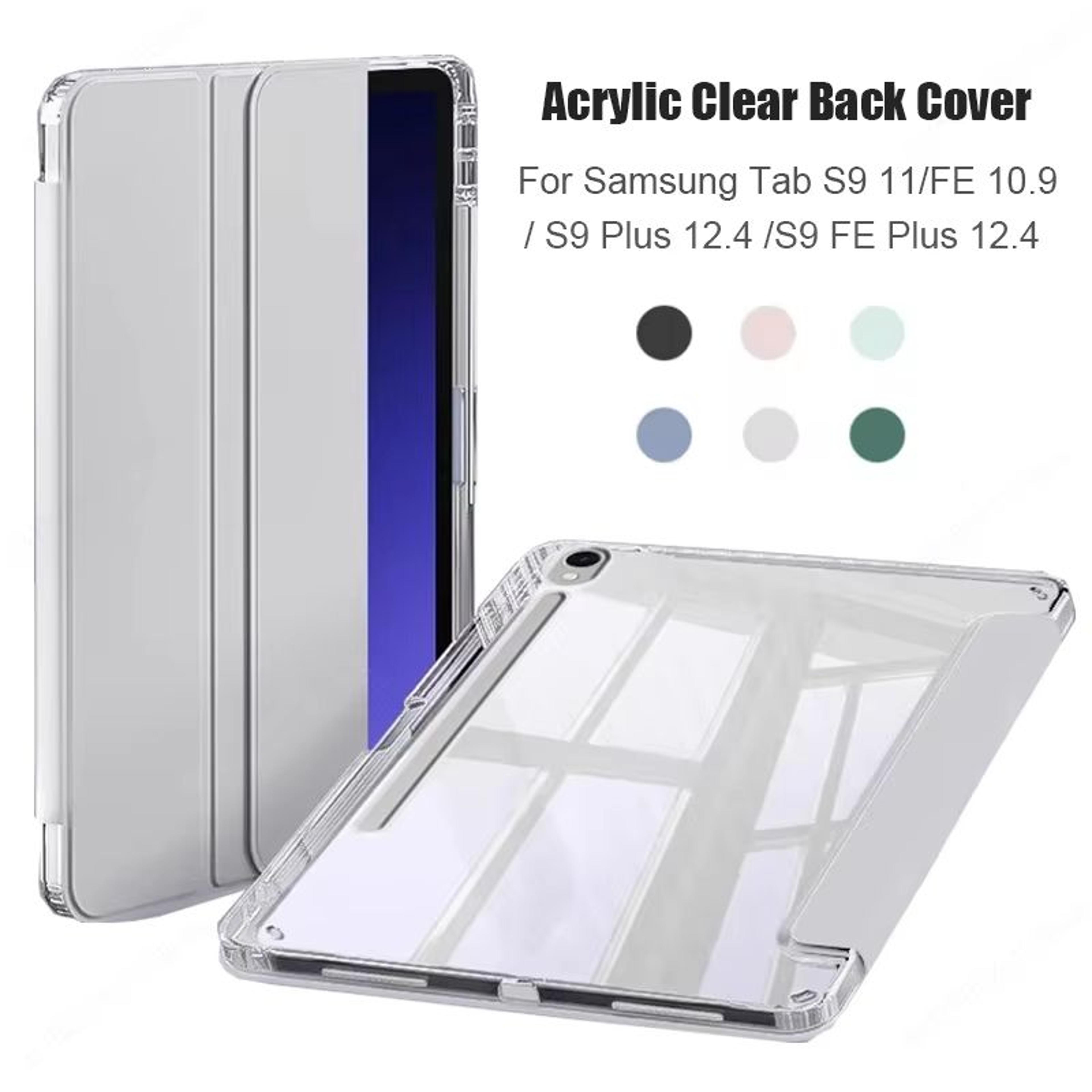 smartshield magnetic tablet case for samsung tab s7, s8, s9, and s11 – slim protective cover with pencil holder and stan