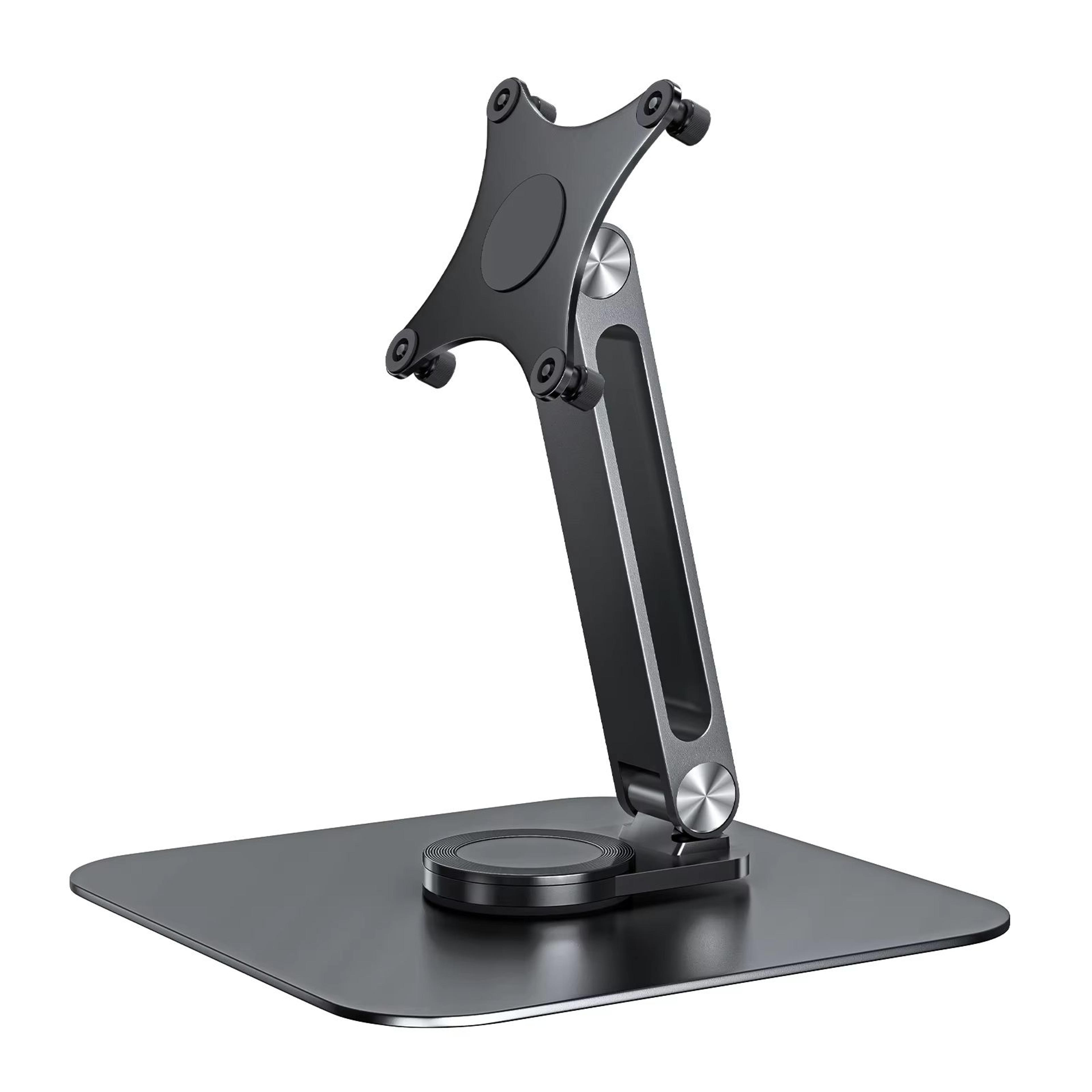 Aluminum Alloy 360deg Rotating Monitor Stand  Adjustable TableMounted Bracket With M4 Screw Base  H 6