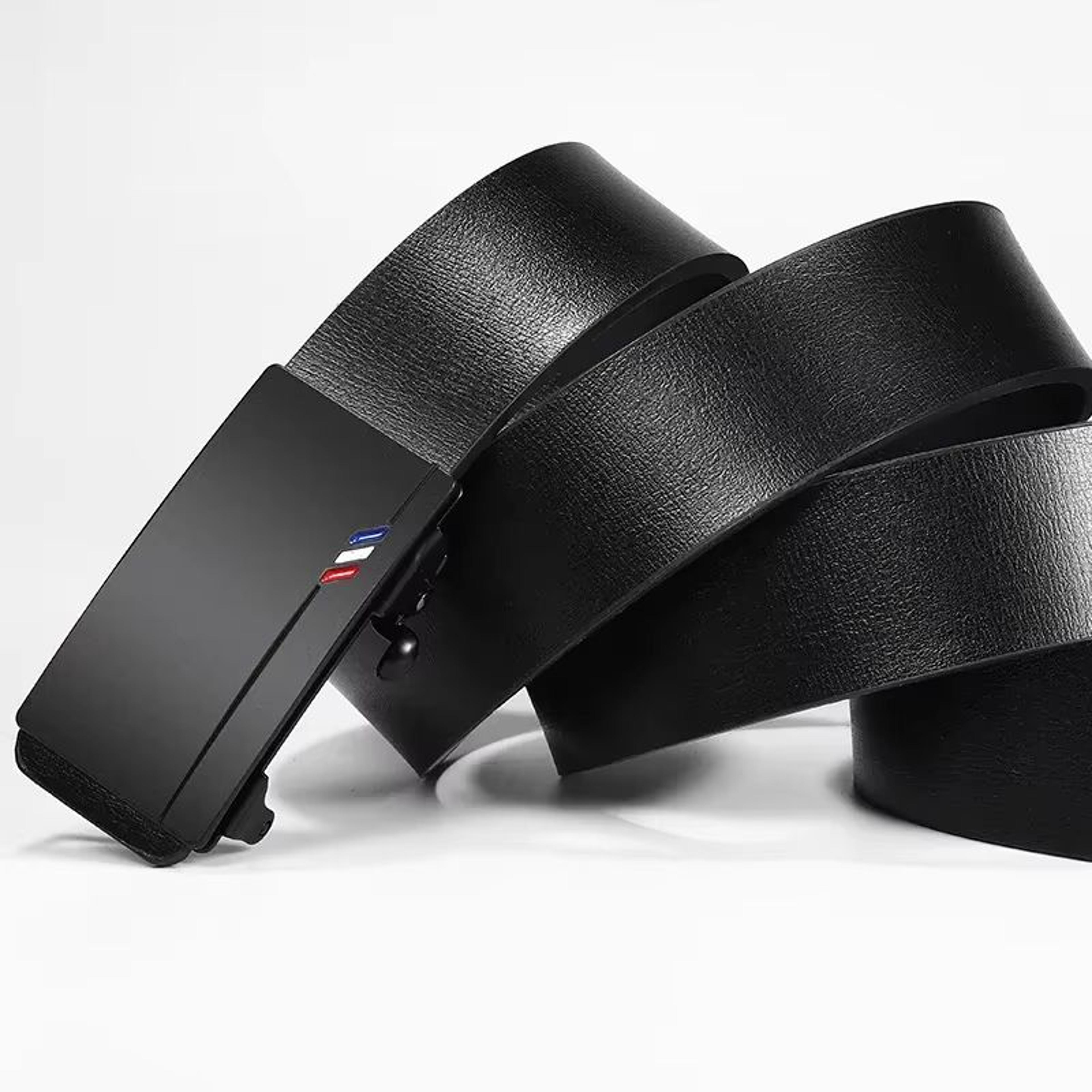 EliteLine Mens Automatic Buckle Belt High Quality Toothless Business Casual Belt 4