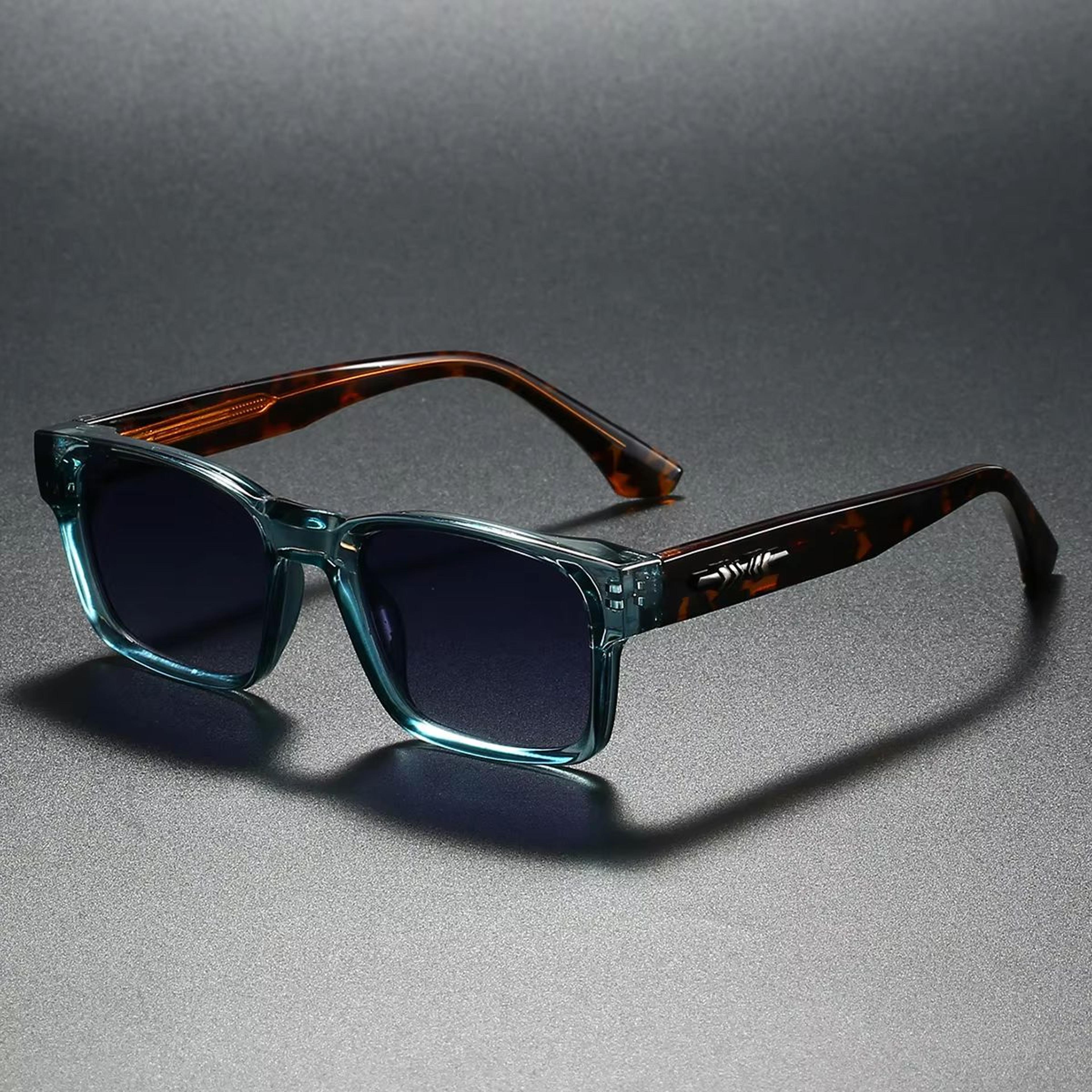 coreshield metal-frame square polarized uv400 sunglasses – unisex travel & outdoor eyewear