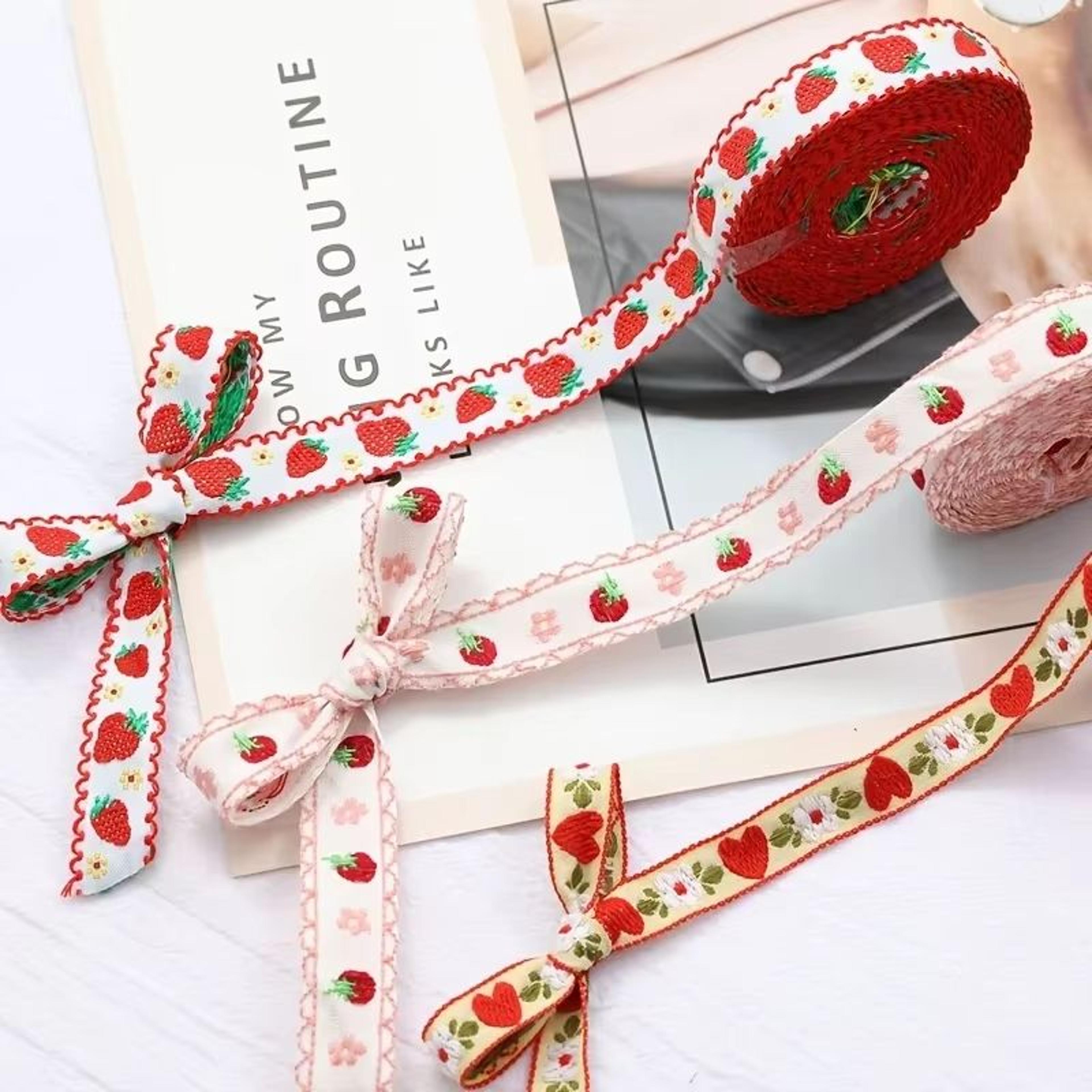 artisanweave jacquard embroidered ribbon (39 in) for diy hair accessories & gift wrap