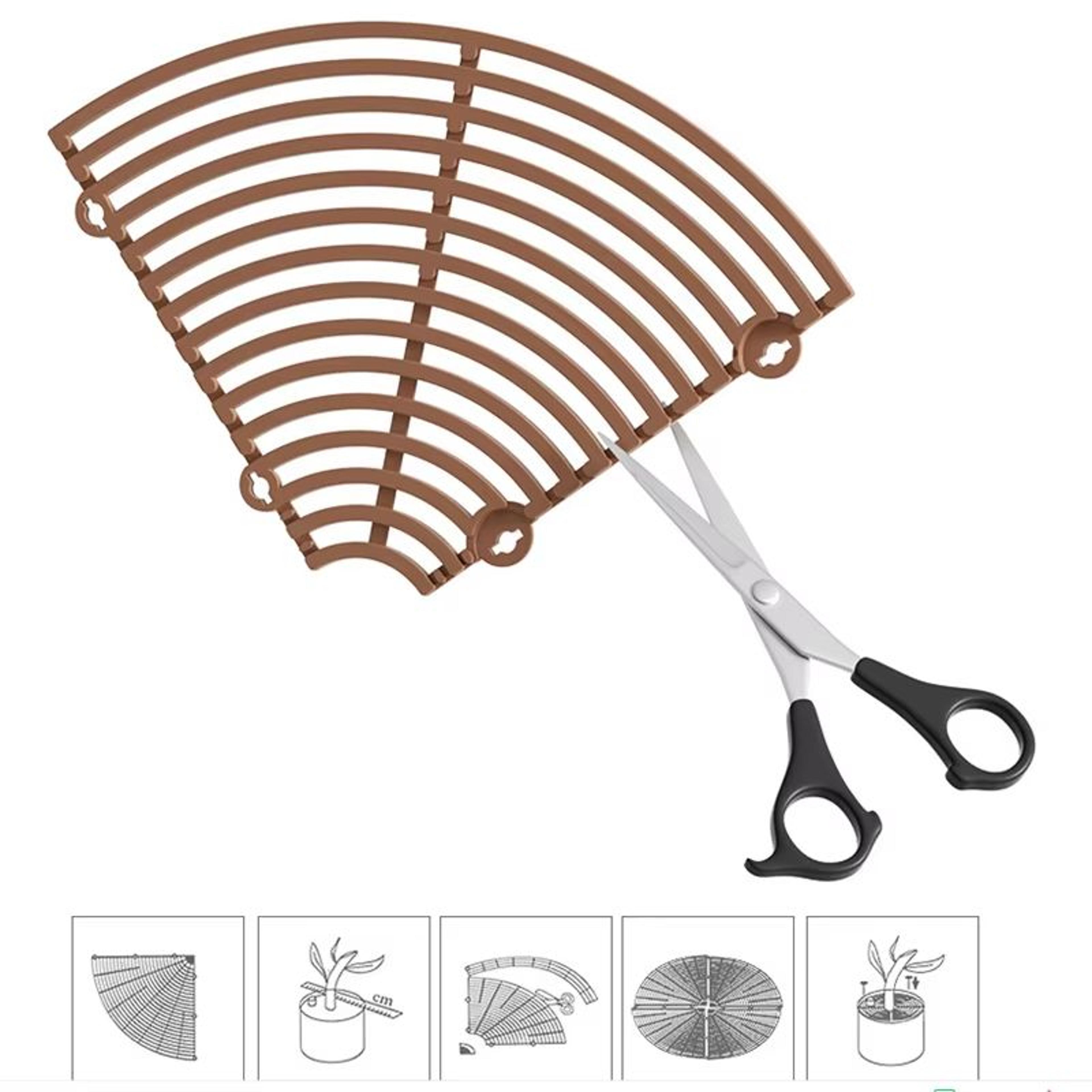 CatProof Plant Pot Soil Guard With Fixing Nails 4