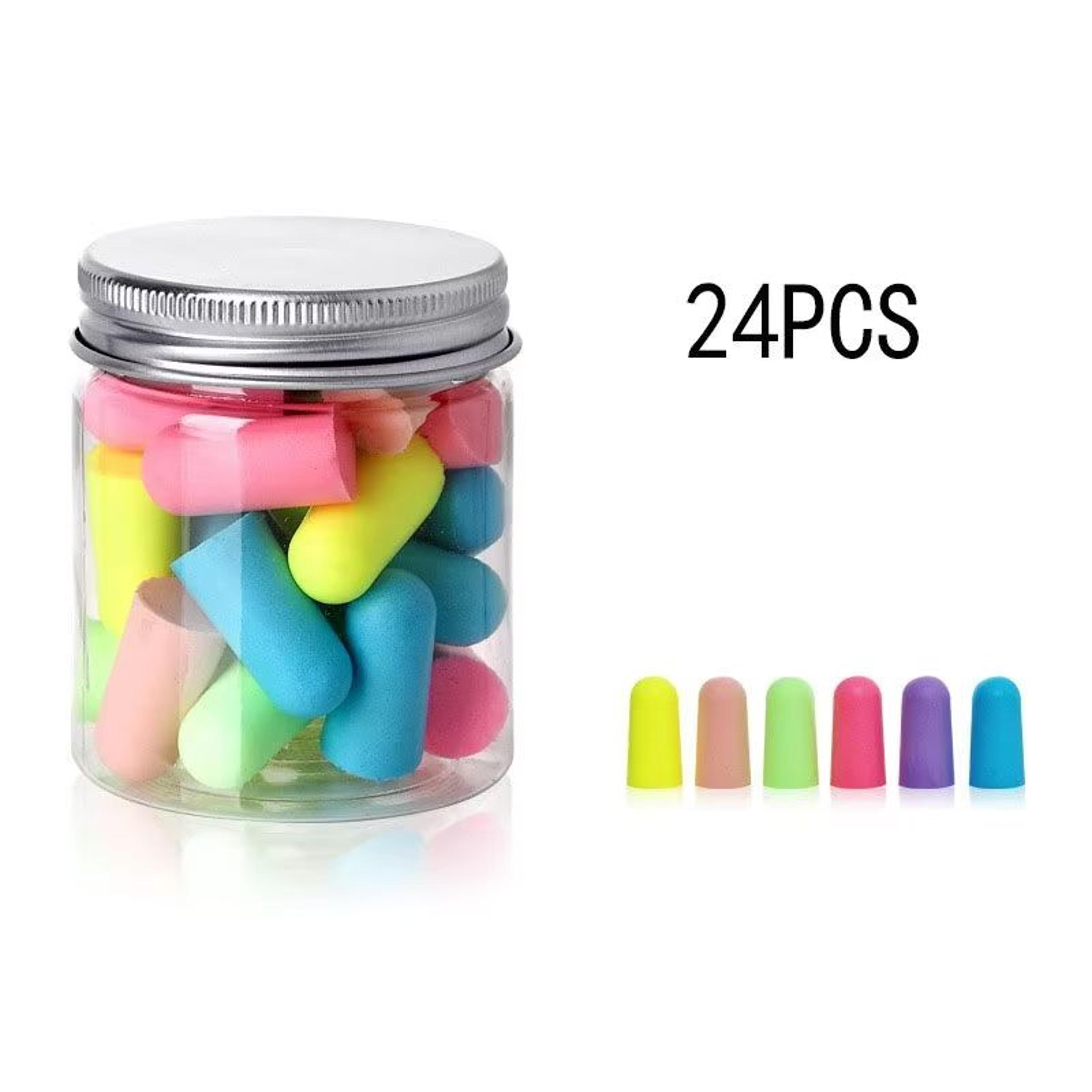 Bullet Type Foam Earplugs Set 24 60 120 Pcs Soft Noise Reduction Sleeping Ear Plugs 12