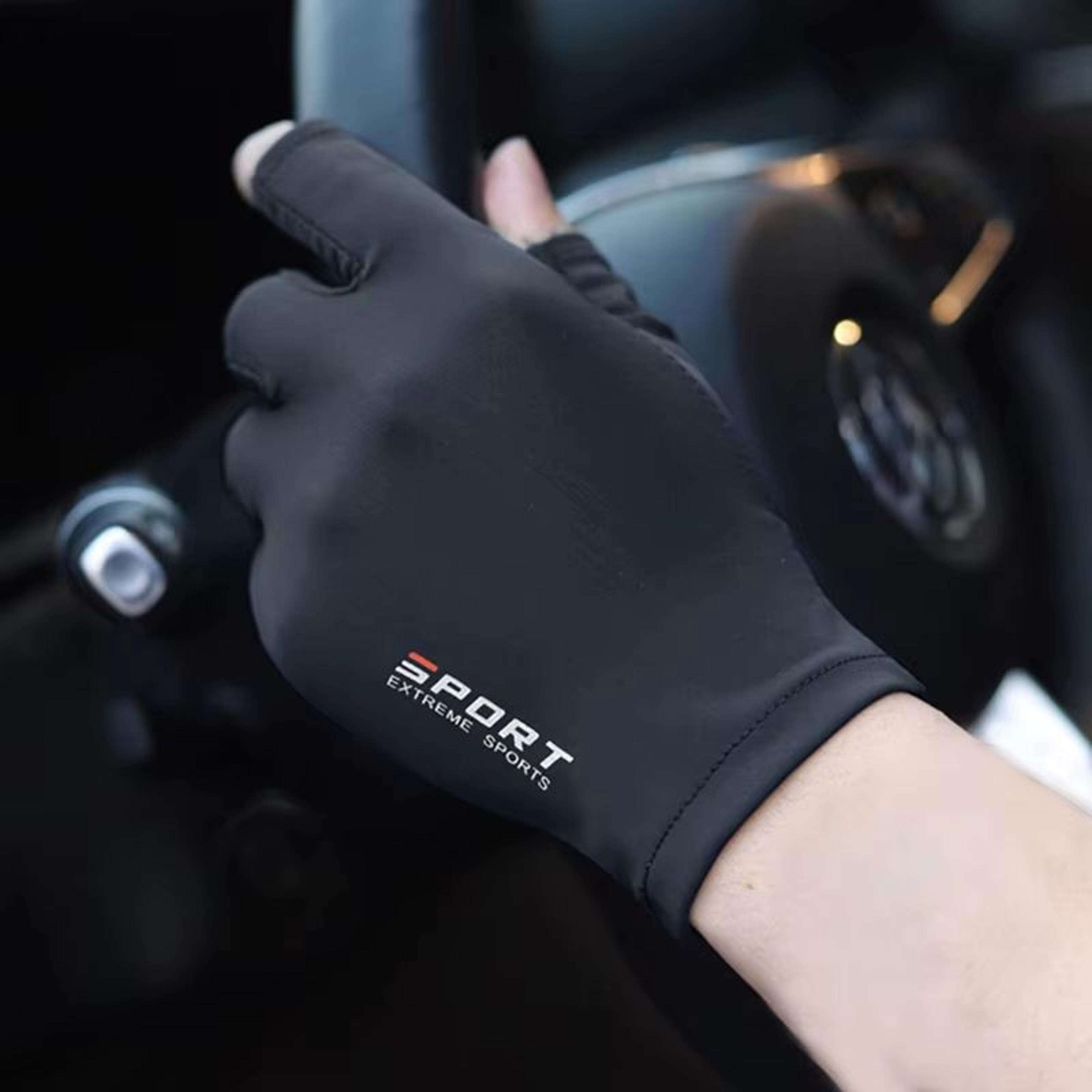 outdoor uv protection touch screen sports gloves – thin breathable fishing & motorcycle riding pair