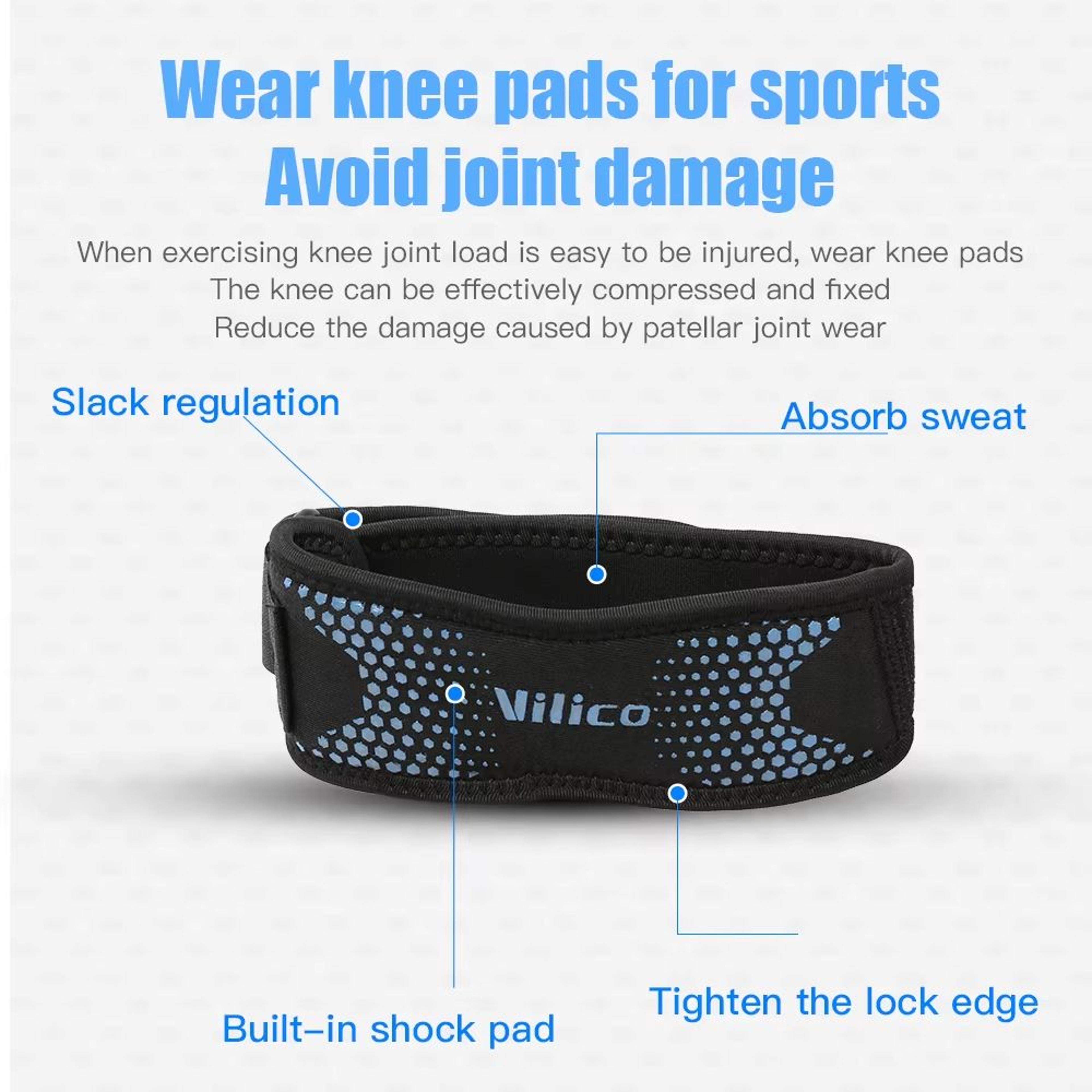 Adjustable Patella Knee Strap Brace  Patellar Tendon Stabilizer Support Band For Sports 1