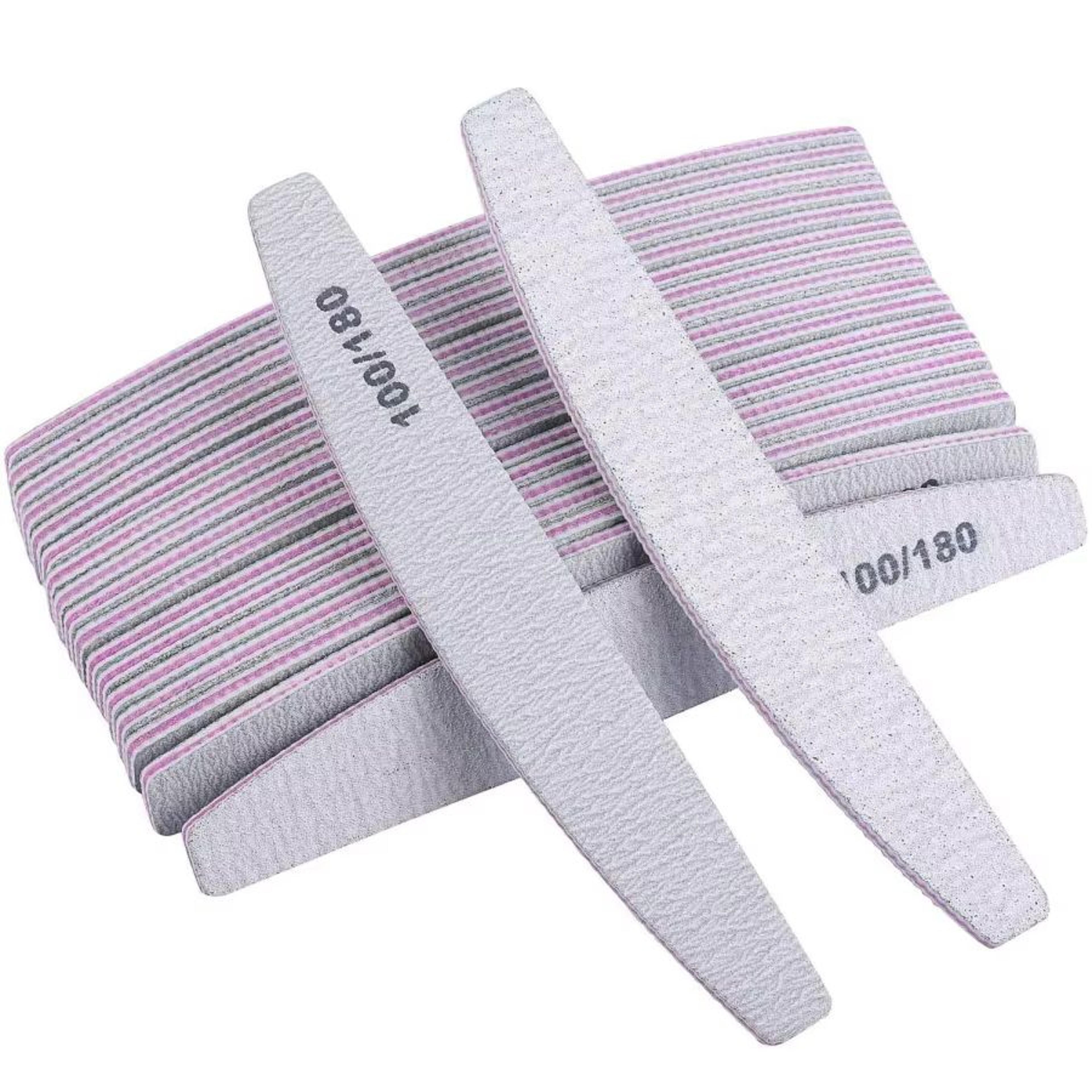 prostyle double-sided nail files 100/180 grit – reusable manicure set
