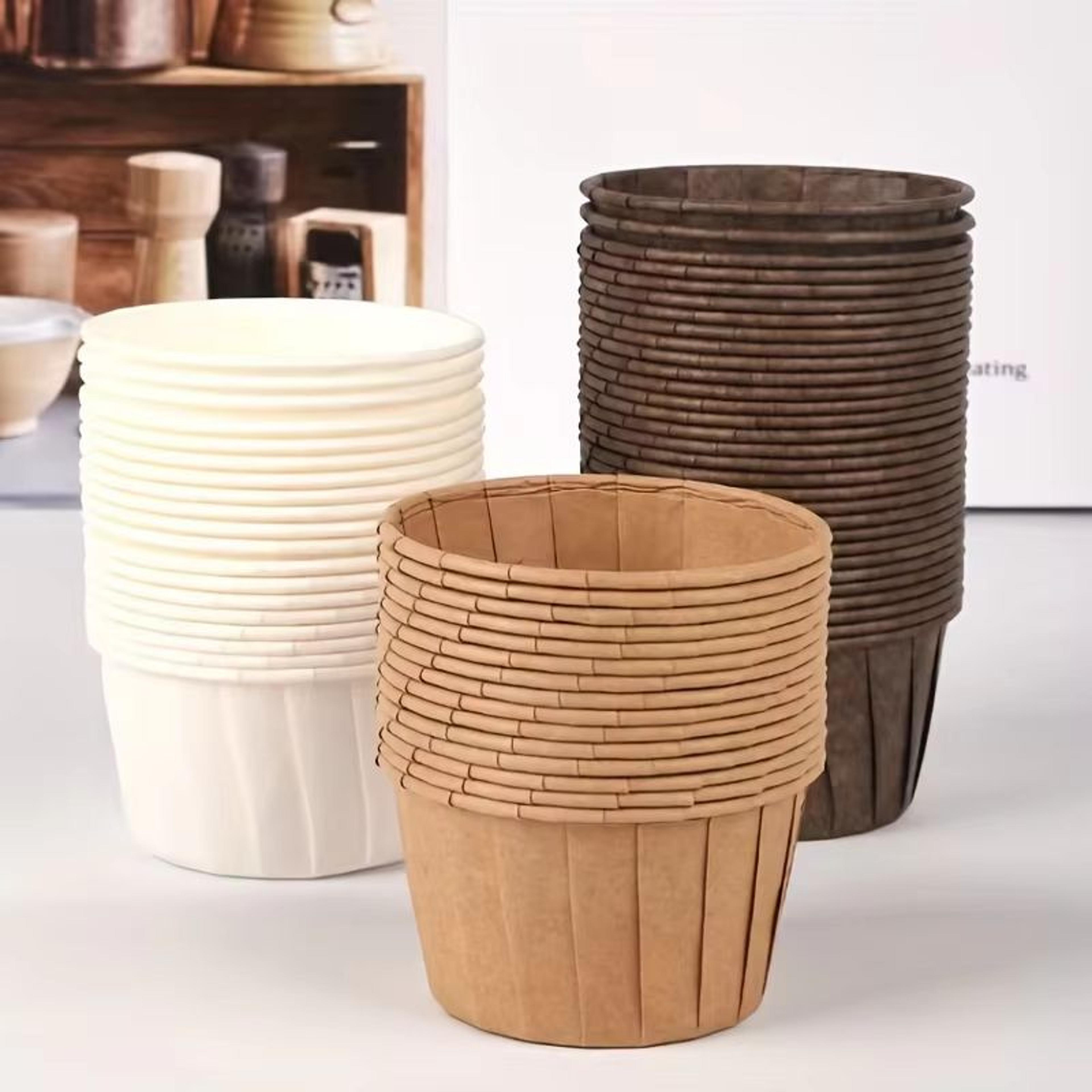 50Piece HighTemp Resistant Baking Paper Muffin Cups For Cake Rolls And Desserts 1