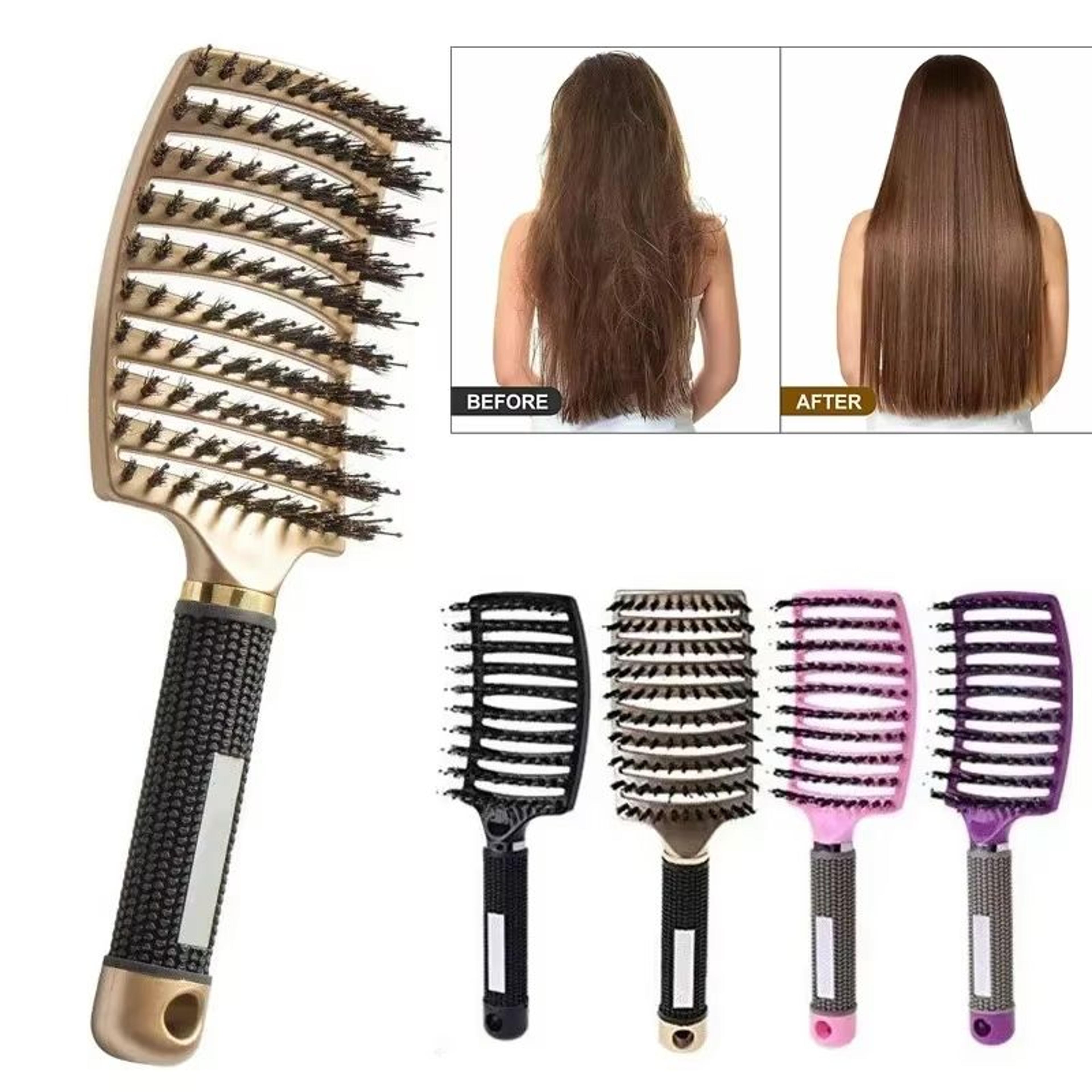 smoothdetangle boar & nylon scalp massage hair brush